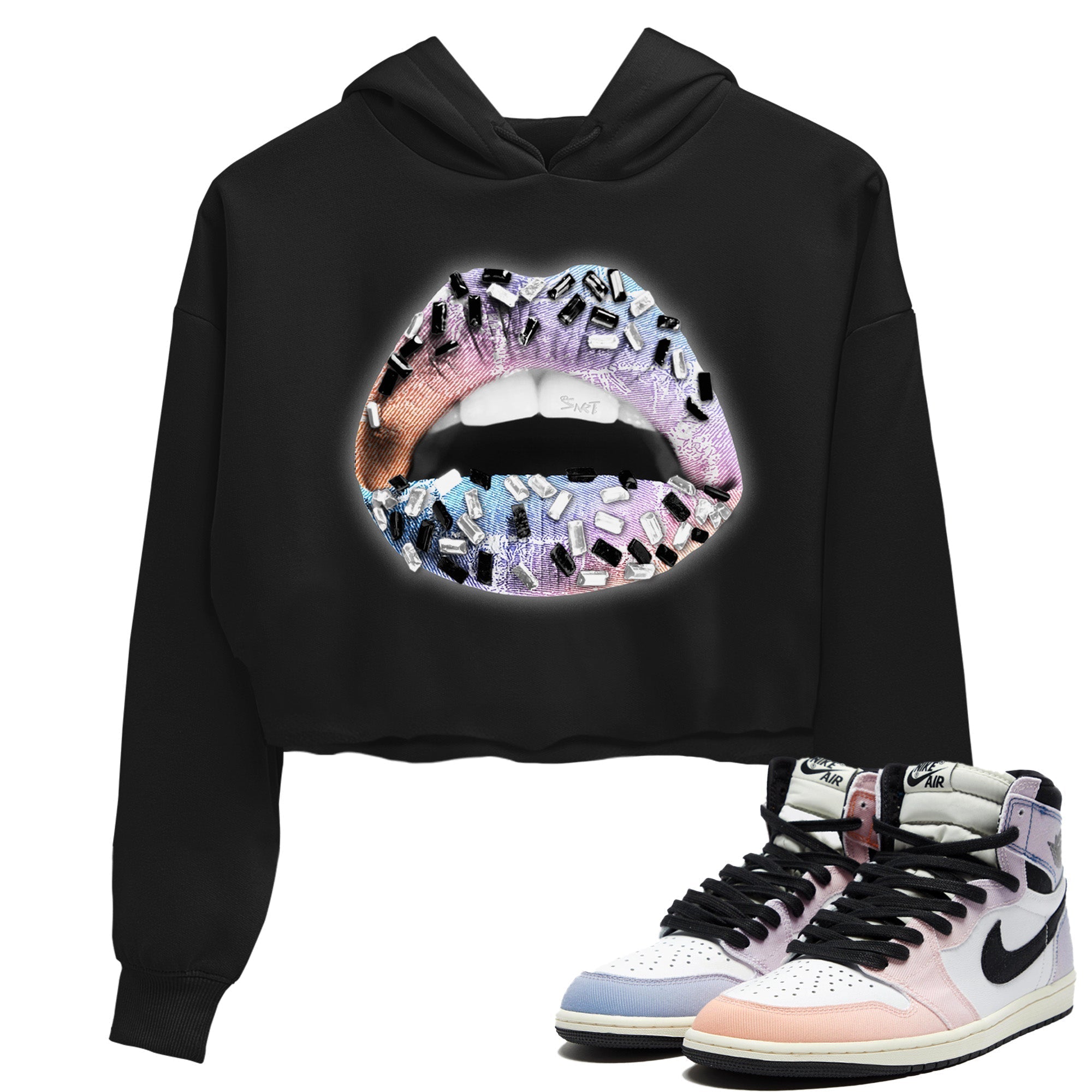 Lips Jewel Women's Tops - Air Jordan 1 Skyline