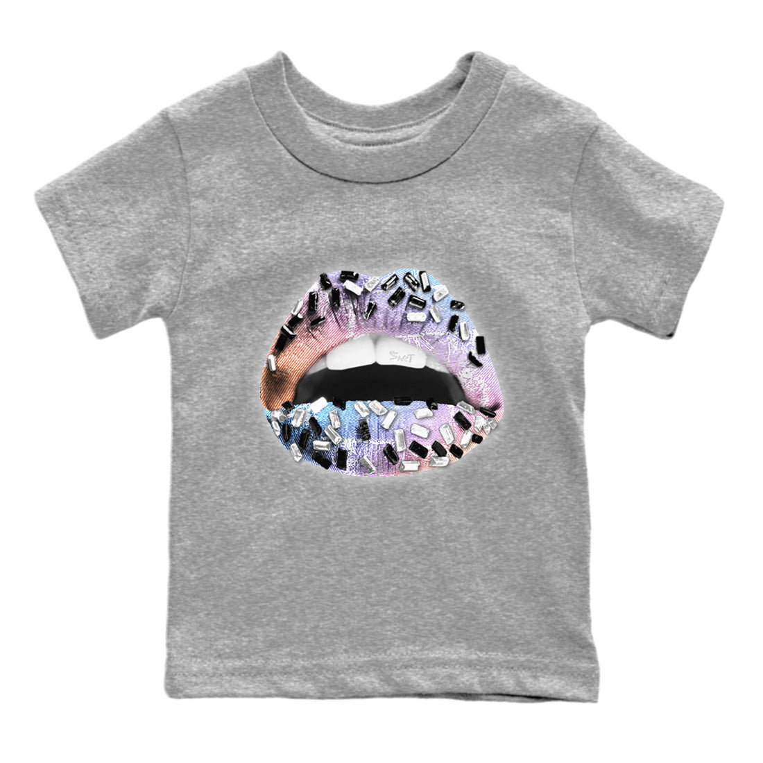 Lips Jewel Kids Tops - Air Jordan 1 Skyline