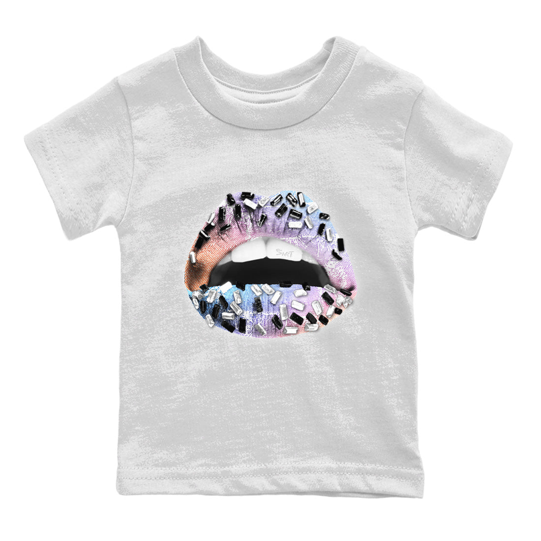 Lips Jewel Kids Tops - Air Jordan 1 Skyline