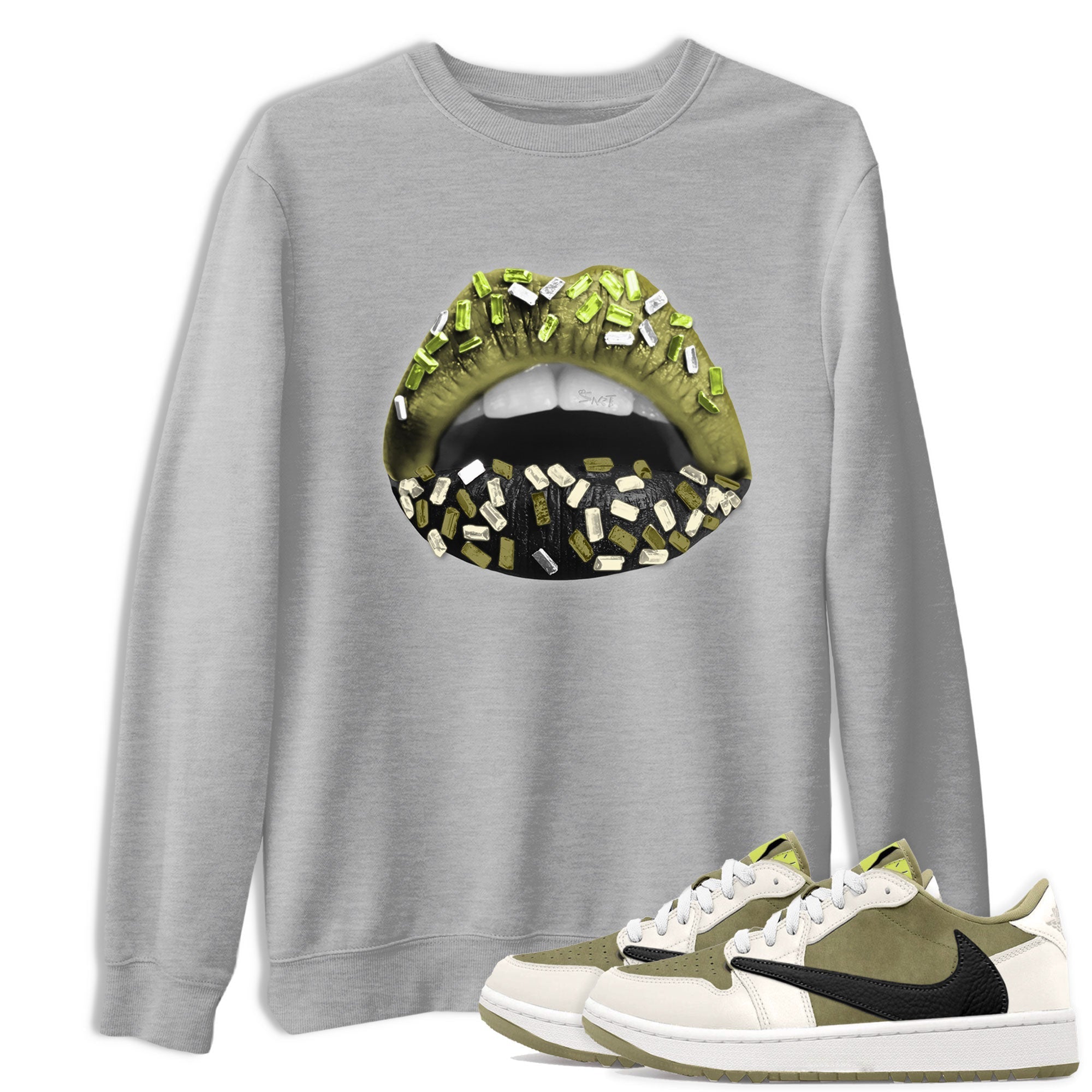 Lips Jewel snkmatch Tee - Air Jordan 1 Travis Scott Golf
