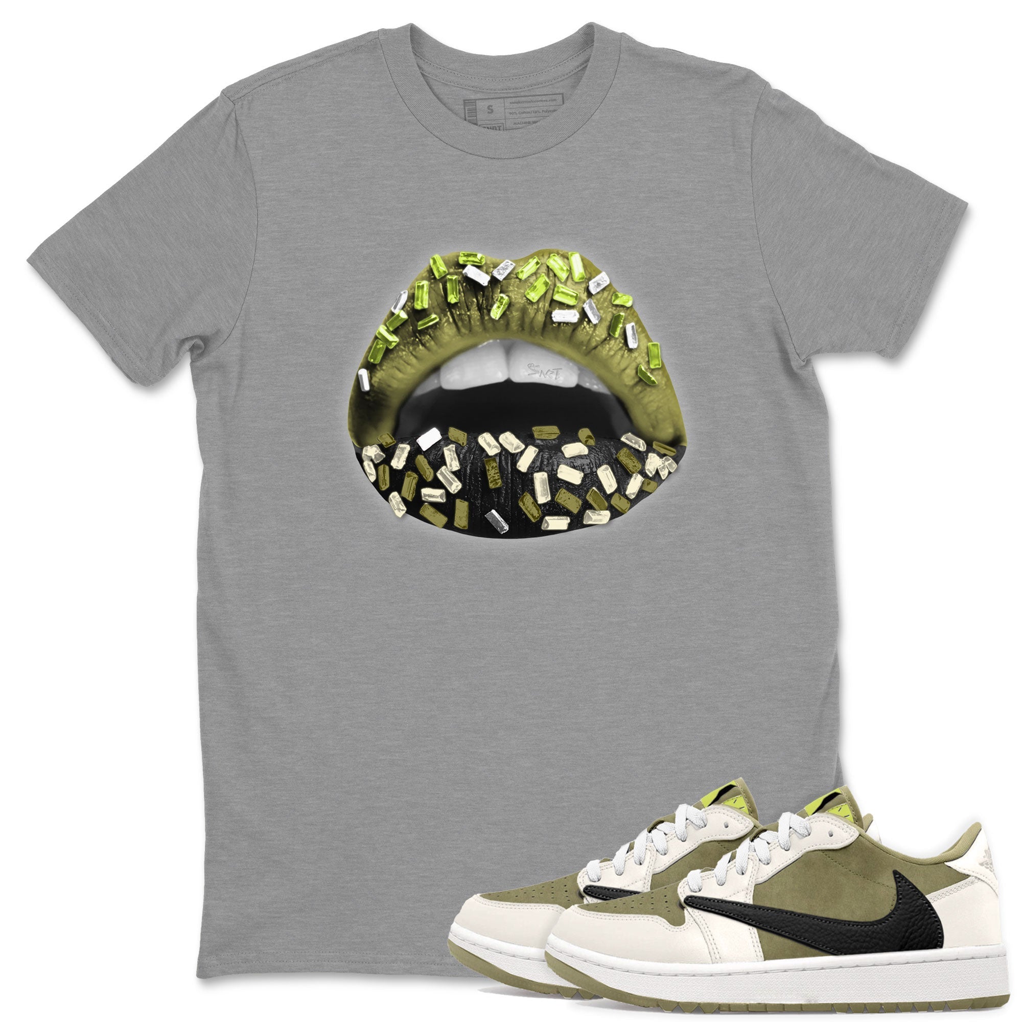 Lips Jewel snkmatch Tee - Air Jordan 1 Travis Scott Golf