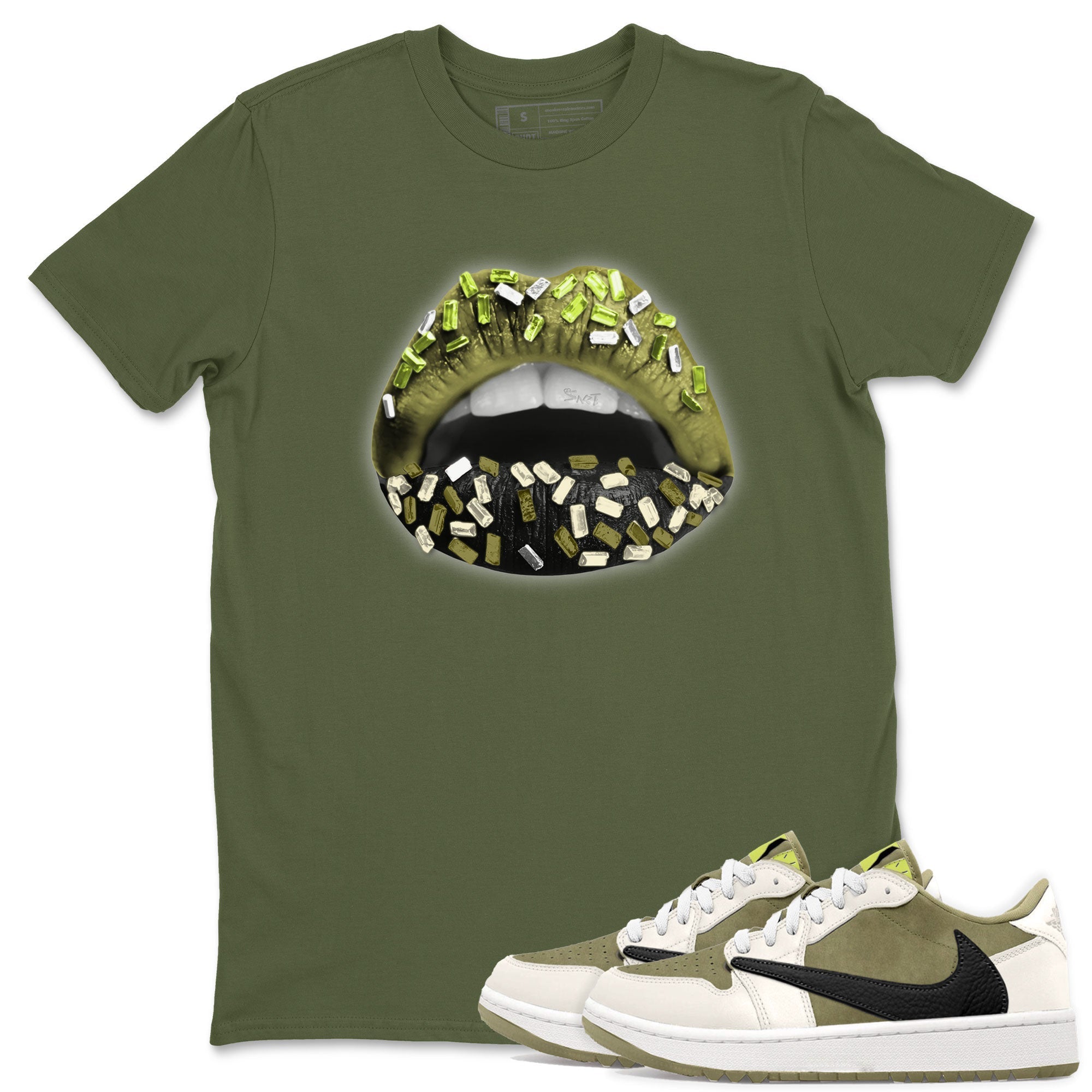 Lips Jewel snkmatch Tee - Air Jordan 1 Travis Scott Golf