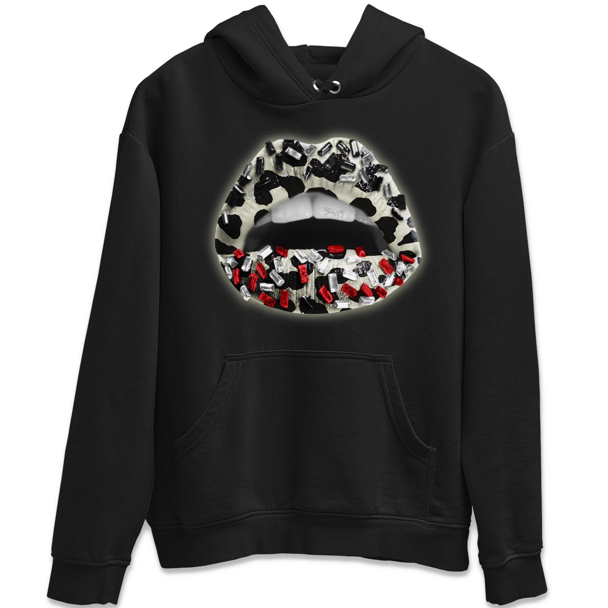 Lips Jewel Unisex Tops - Air Jordan 11 Animal Instinct