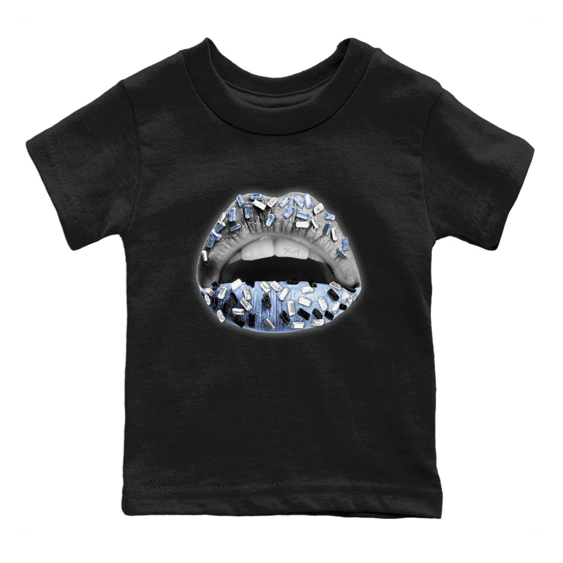 Lips Jewel Kids Tops - Air Jordan 11 White Cement