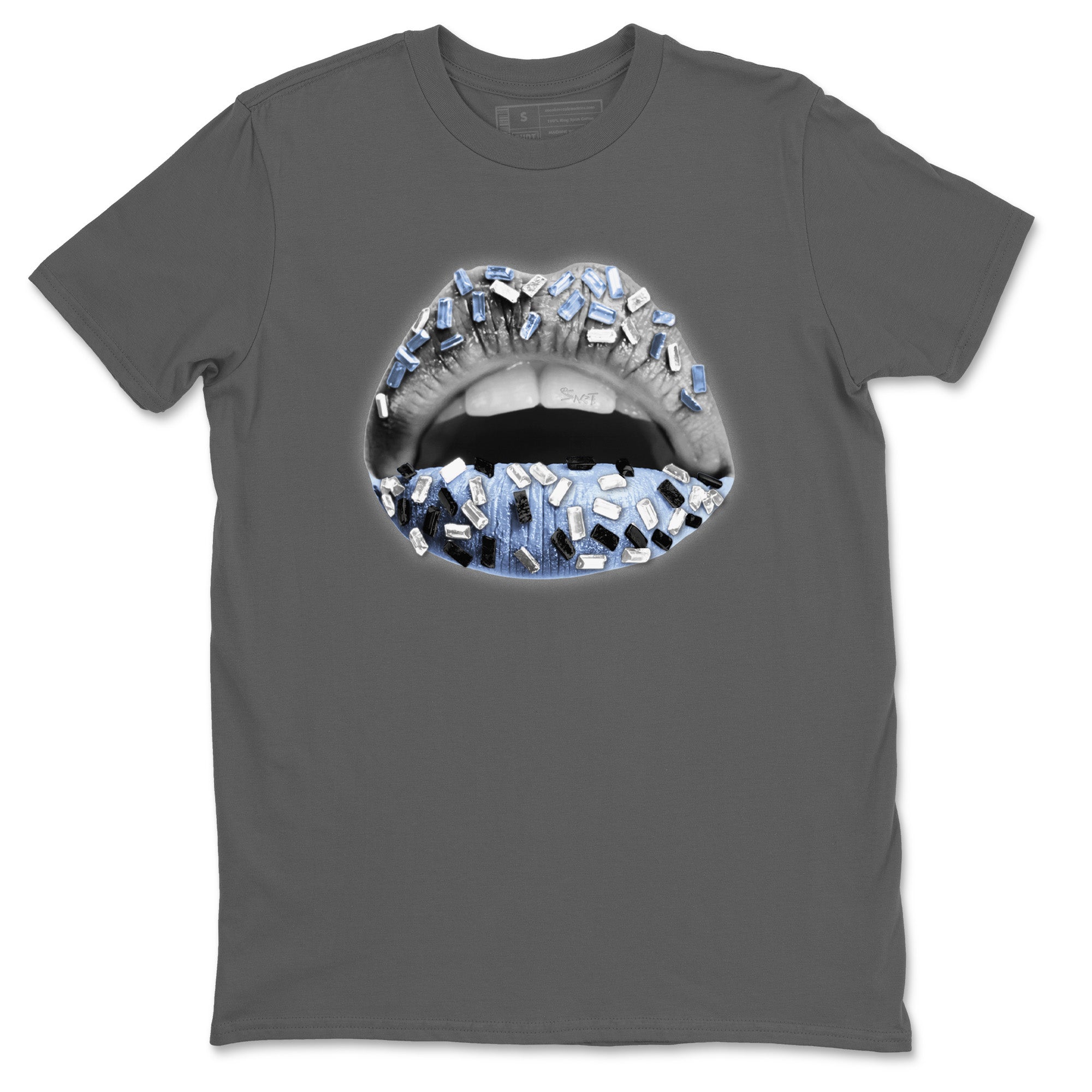 Lips Jewel Unisex Tops - Air Jordan 11 White Cement
