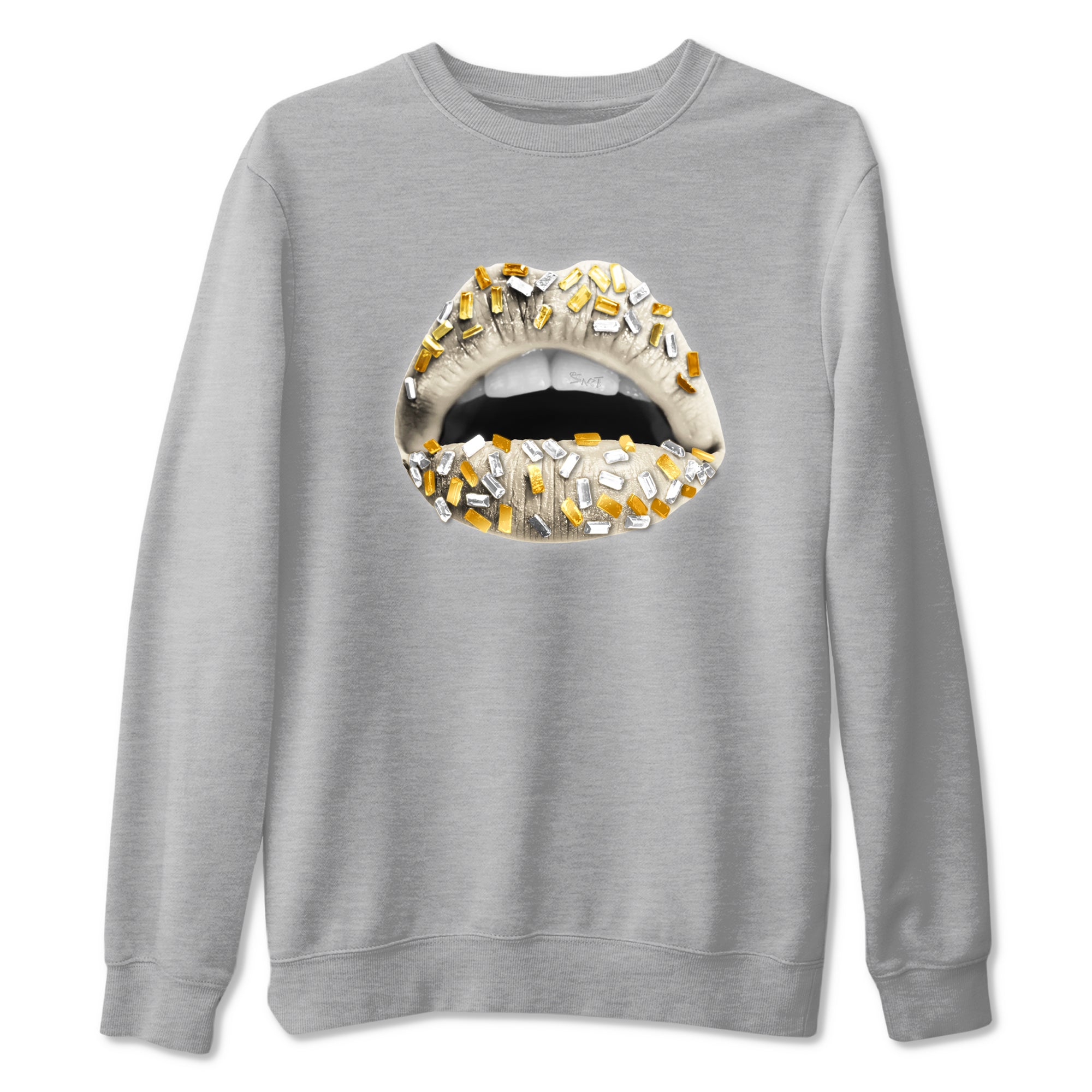 Lips Jewel snkmatch Tees - Air Jordan 12 Phantom