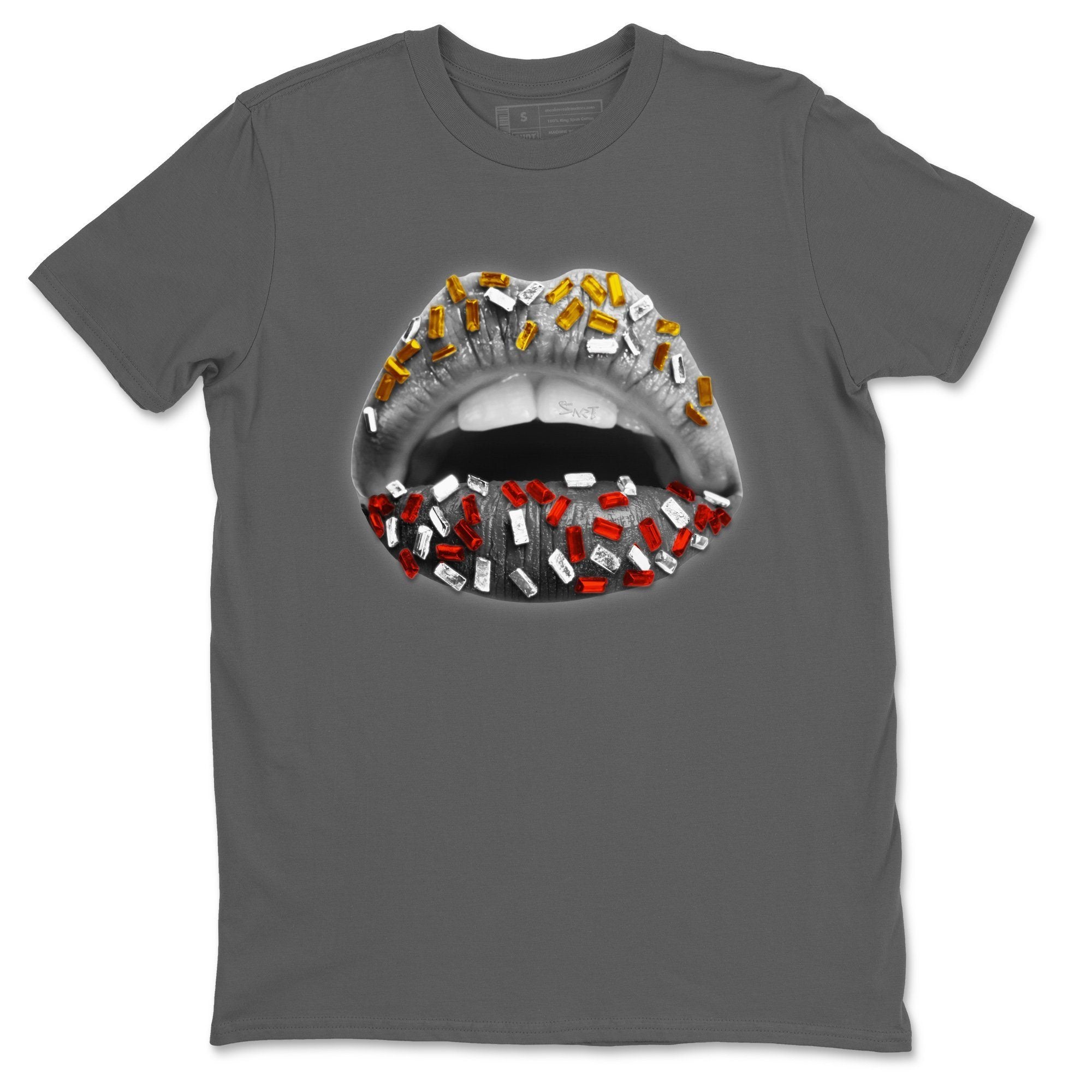 Lips Jewel Unisex Tops - Air Jordan 3 Cool Grey