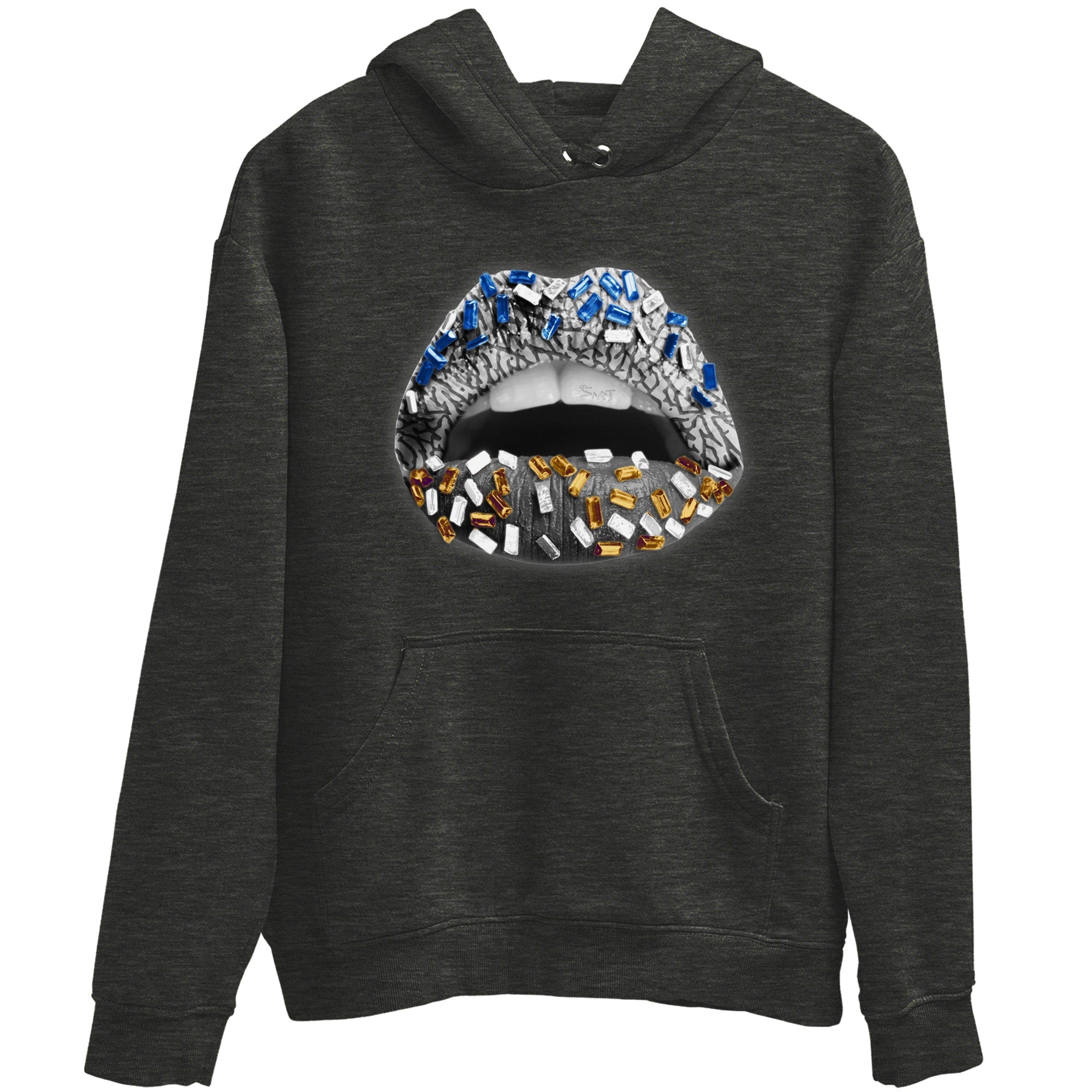 Lips Jewel Unisex Tops - Air Jordan 3 Wizards