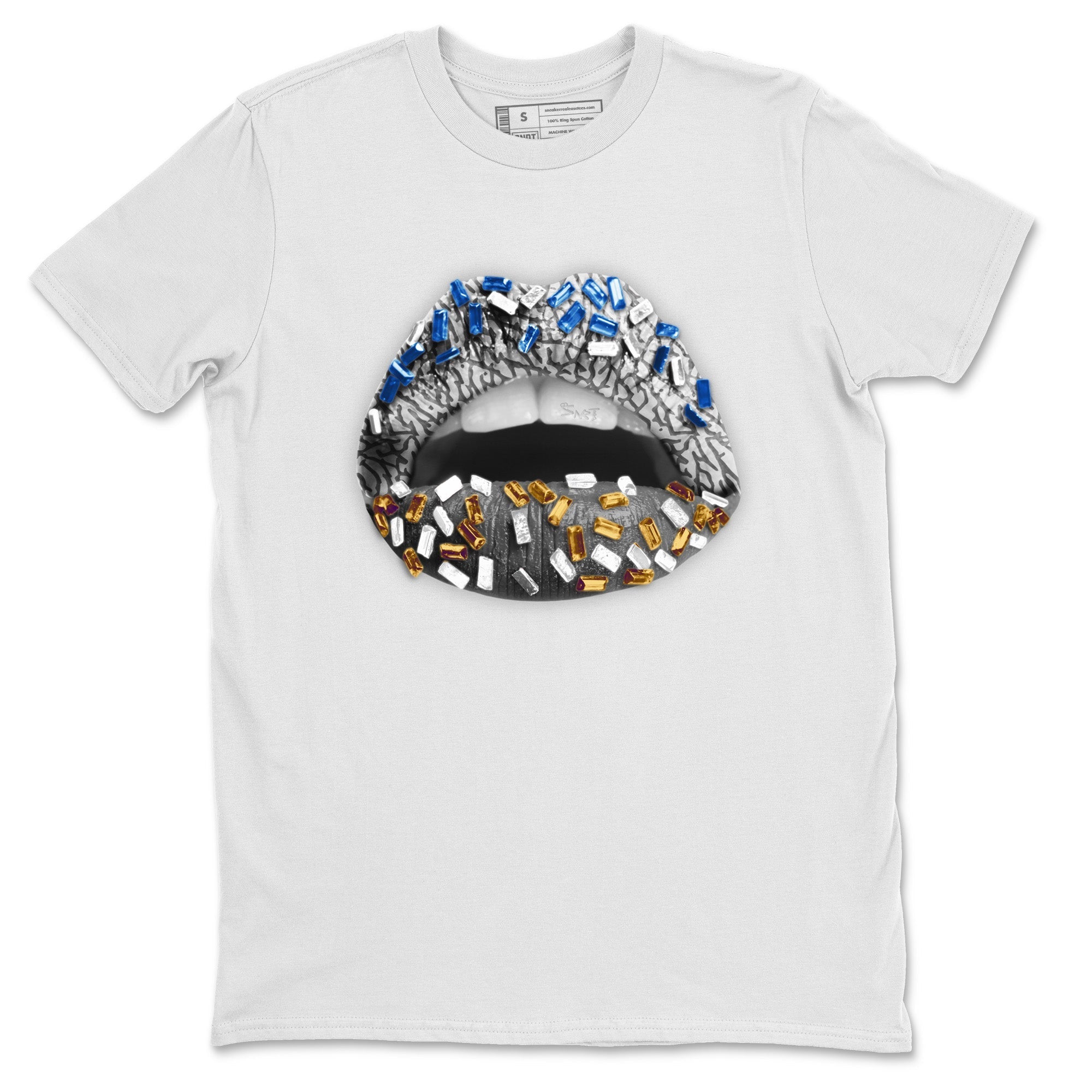 Lips Jewel Unisex Tops - Air Jordan 3 Wizards