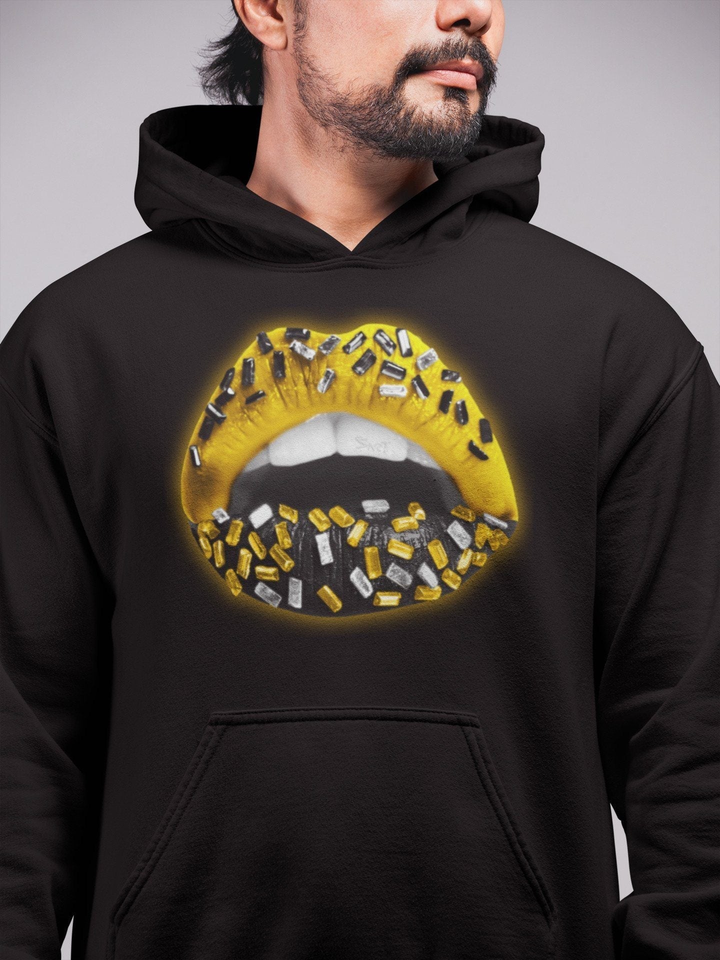 Lips Jewel Unisex Tops - Air Jordan 4 Lightning