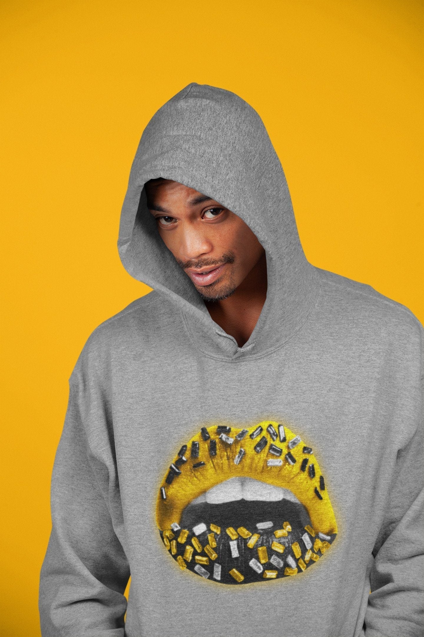 Lips Jewel Unisex Tops - Air Jordan 4 Lightning