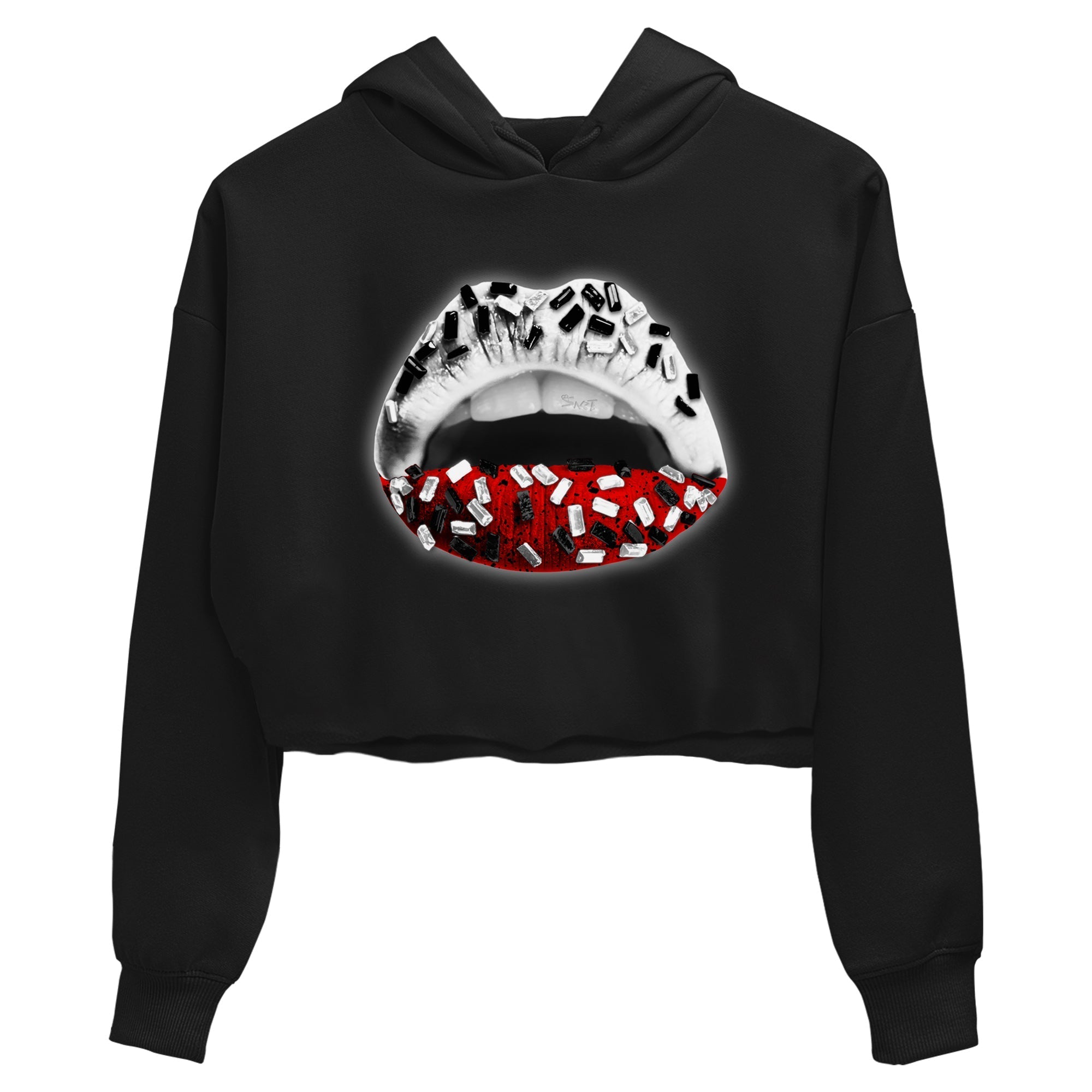Lips Jewel Women's Tops - Air Jordan 4 Red Cement