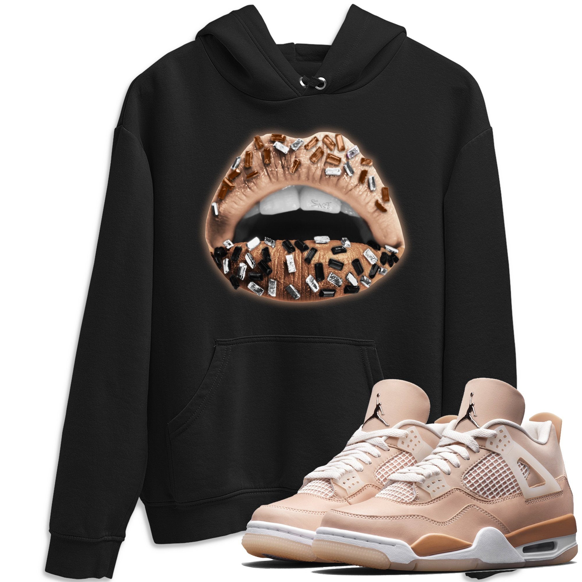 Lips Jewel Unisex Tops - Air Jordan 4 Shimmer