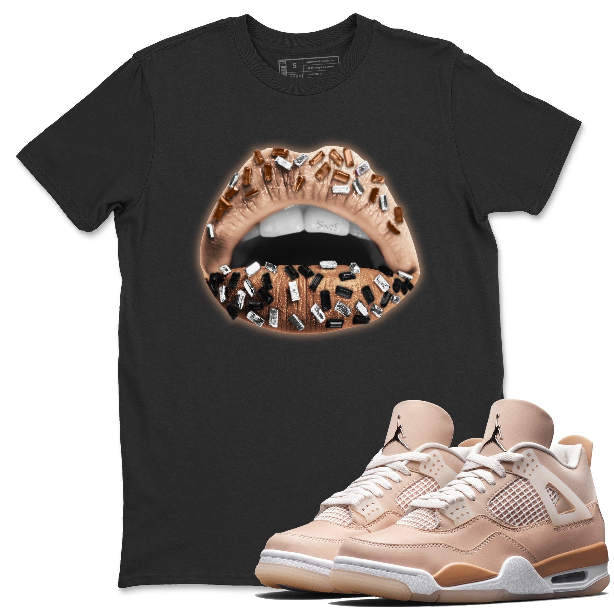Lips Jewel Unisex Tops - Air Jordan 4 Shimmer