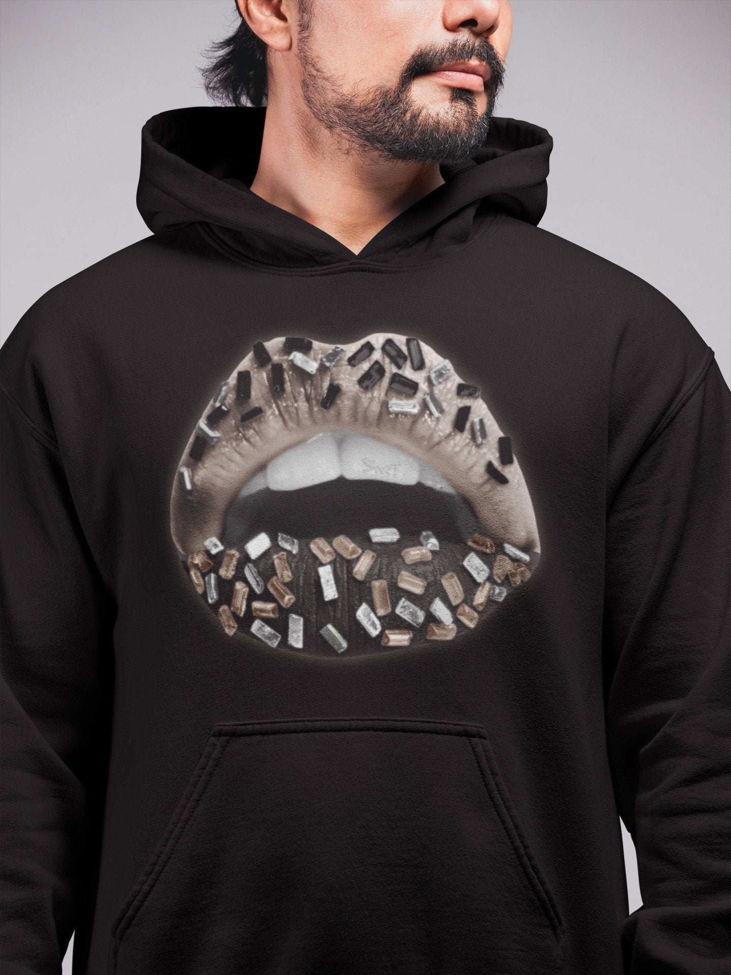 Lips Jewel Unisex Tops - Air Jordan 4 Taupe Haze