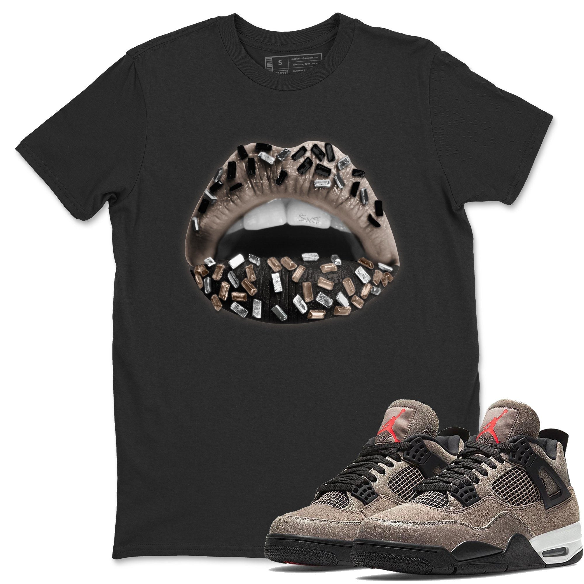 Lips Jewel Unisex Tops - Air Jordan 4 Taupe Haze
