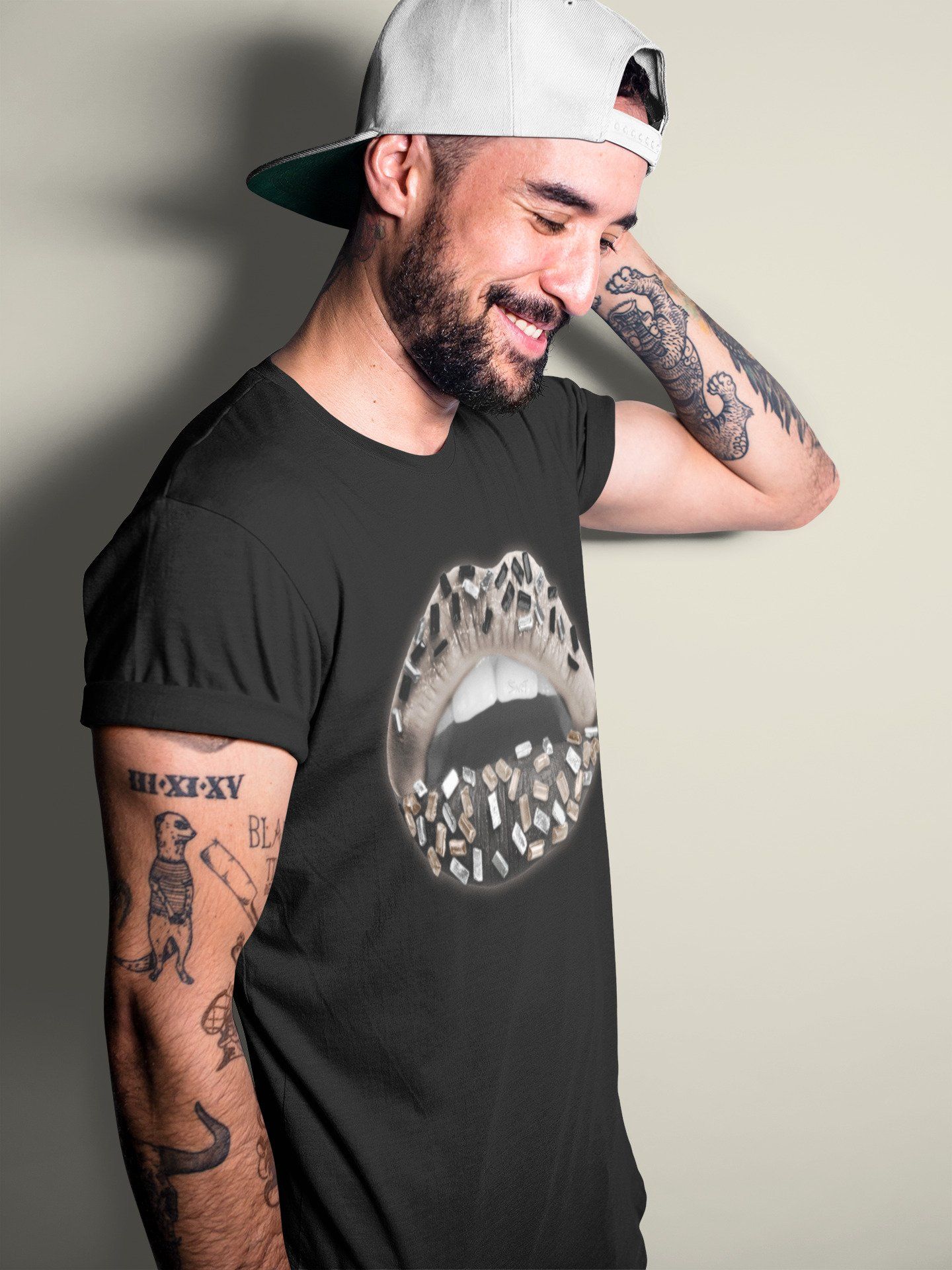 Lips Jewel Unisex Tops - Air Jordan 4 Taupe Haze