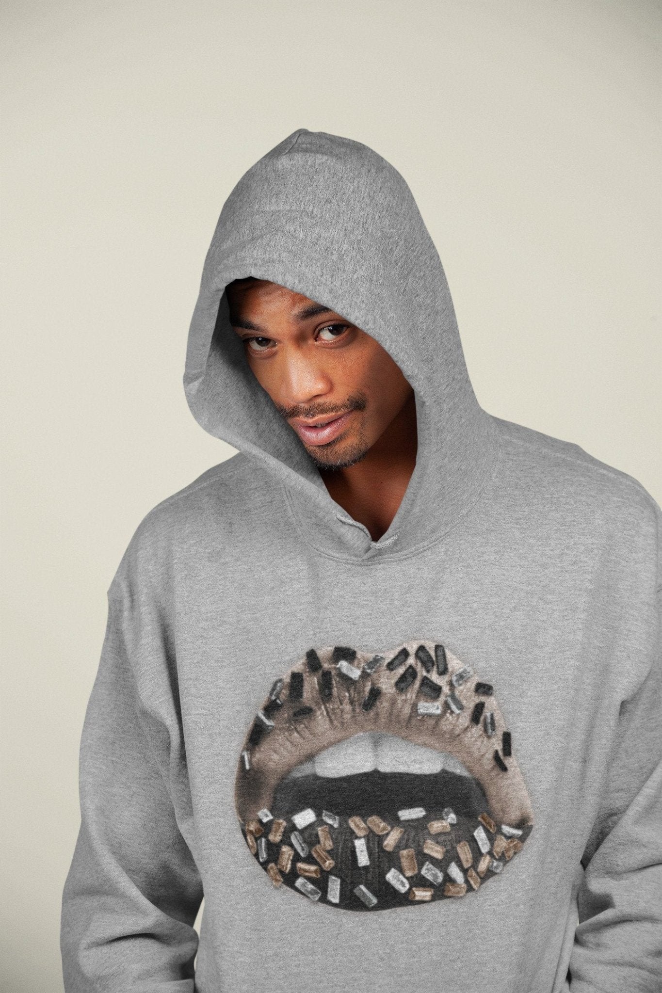 Lips Jewel Unisex Tops - Air Jordan 4 Taupe Haze
