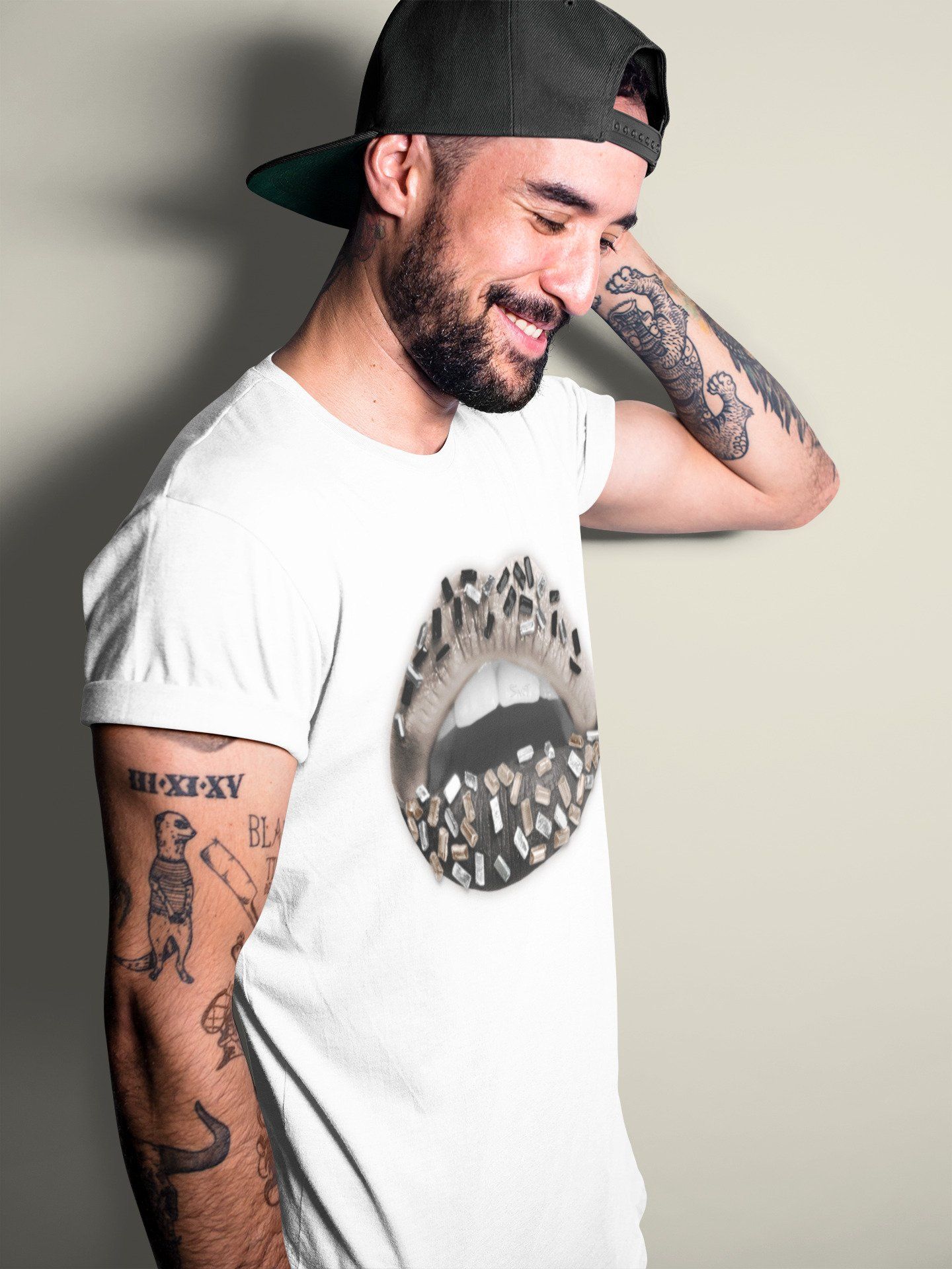 Lips Jewel Unisex Tops - Air Jordan 4 Taupe Haze