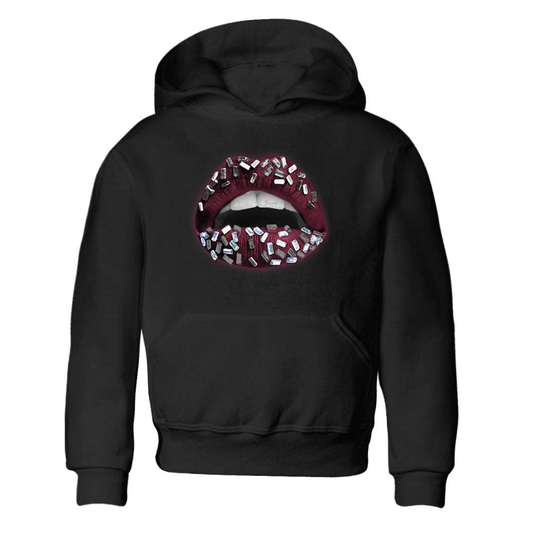 Lips Jewel Kids Tops - Air Jordan 5 Burgundy