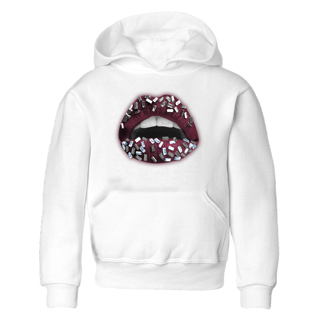Lips Jewel Kids Tops - Air Jordan 5 Burgundy