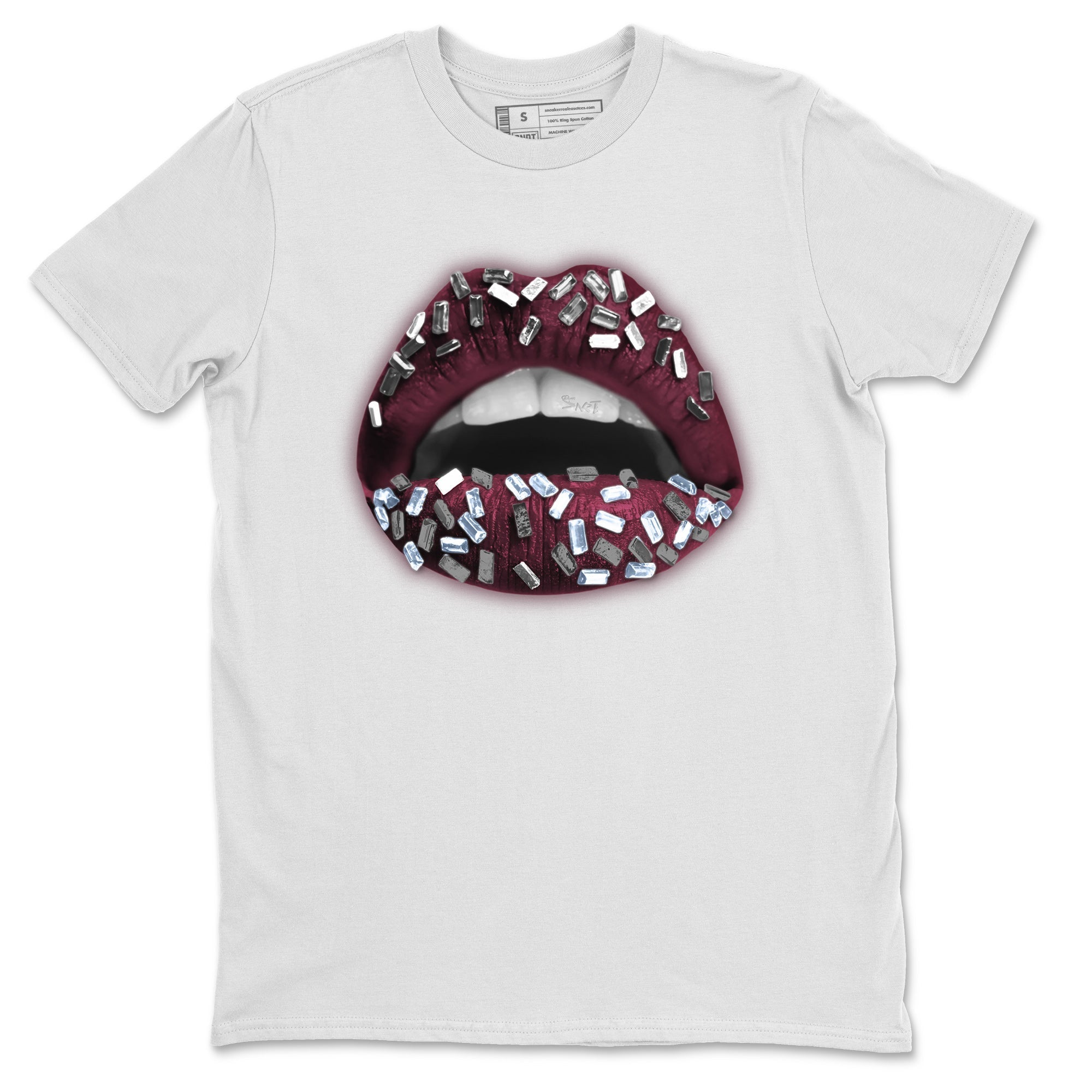 Lips Jewel Unisex Tops - Air Jordan 5 Burgundy