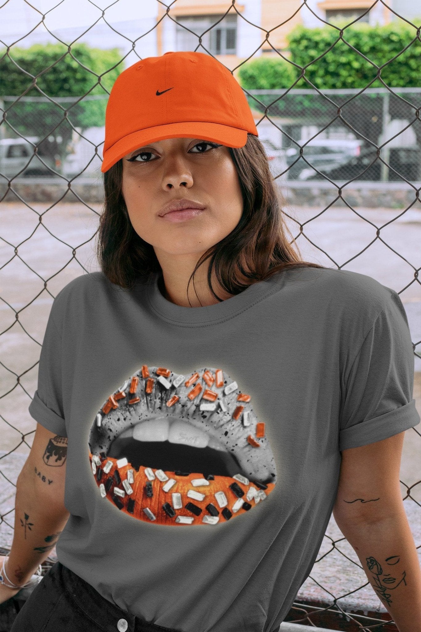 Lips Jewel Unisex Tops - Air Jordan 5 Shattered Backboard