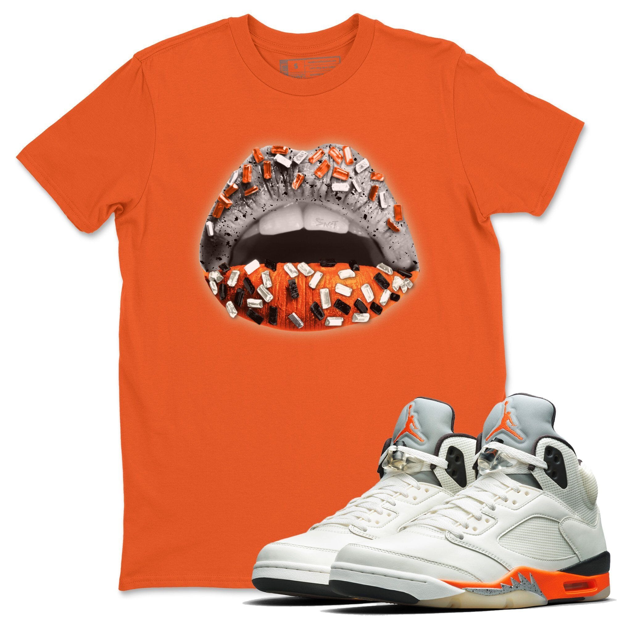 Lips Jewel Unisex Tops - Air Jordan 5 Shattered Backboard
