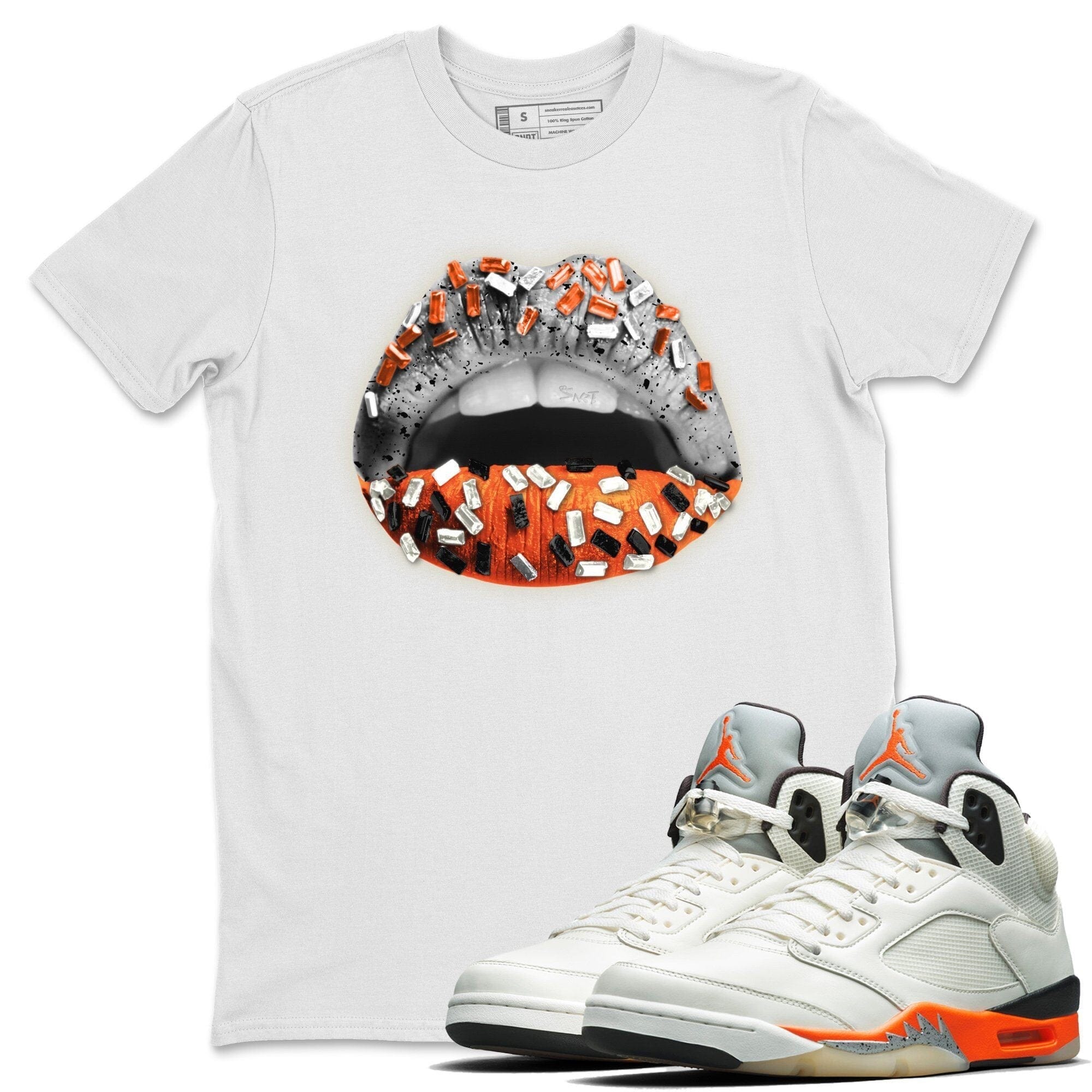 Lips Jewel Unisex Tops - Air Jordan 5 Shattered Backboard