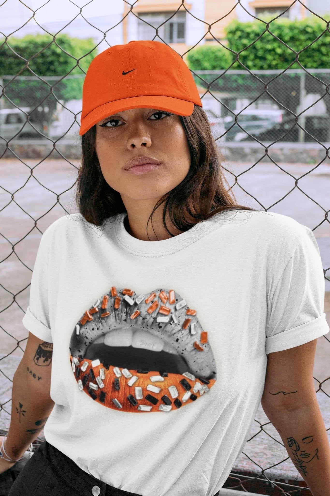 Lips Jewel Unisex Tops - Air Jordan 5 Shattered Backboard