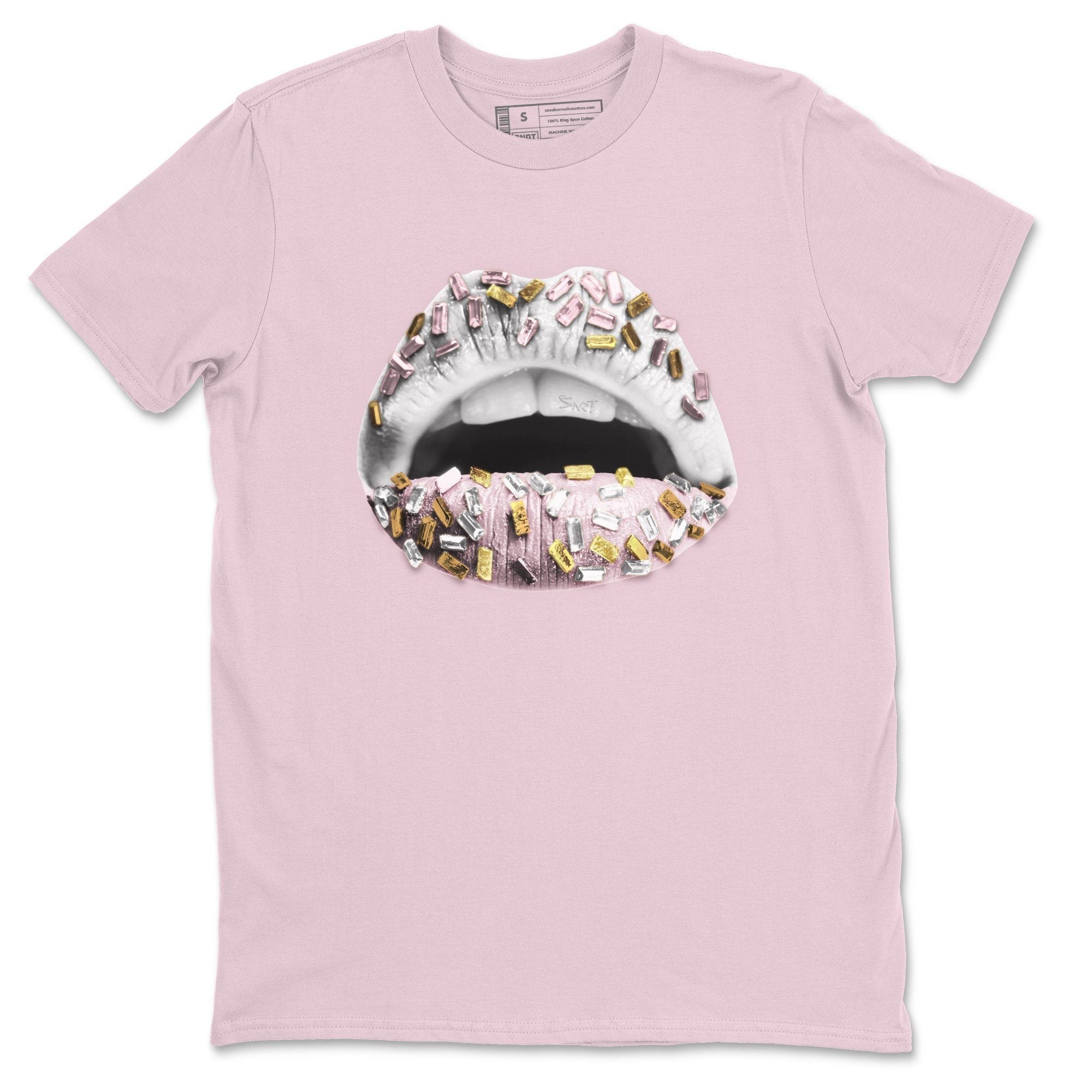Lips Jewel Unisex Tops - Air Jordan 6 Gold Hoops