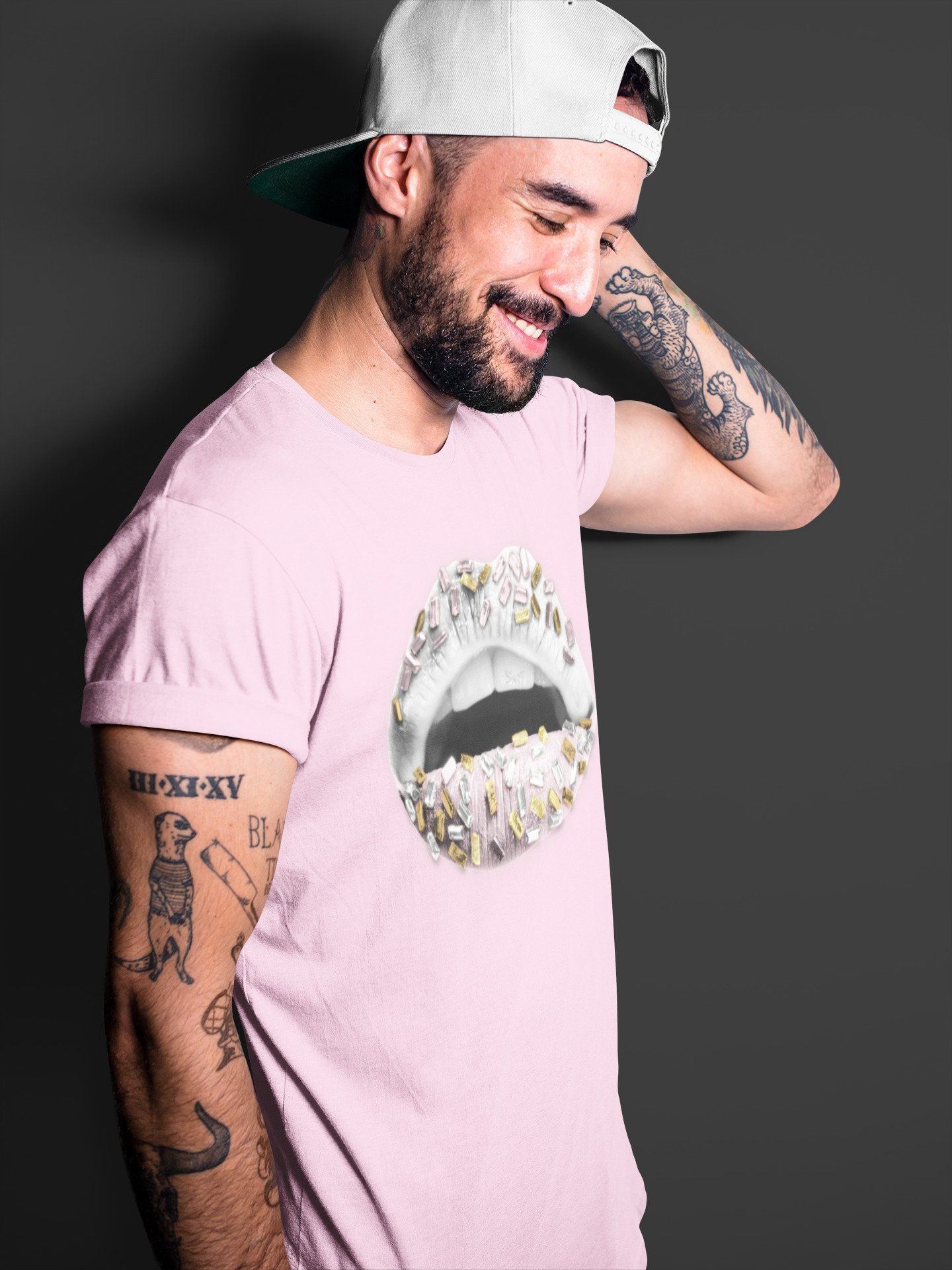Lips Jewel Unisex Tops - Air Jordan 6 Gold Hoops