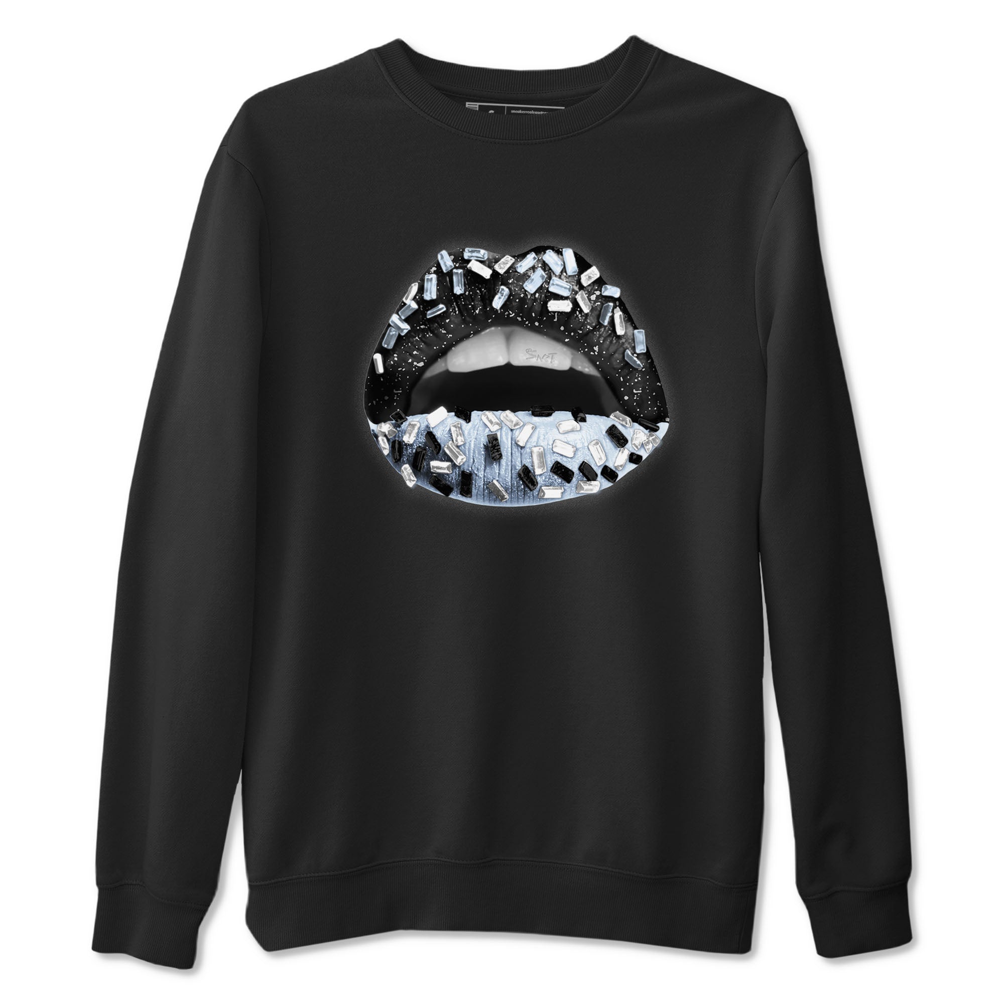 Lips Jewel snkmatch Tees - Air Jordan 6 White Black