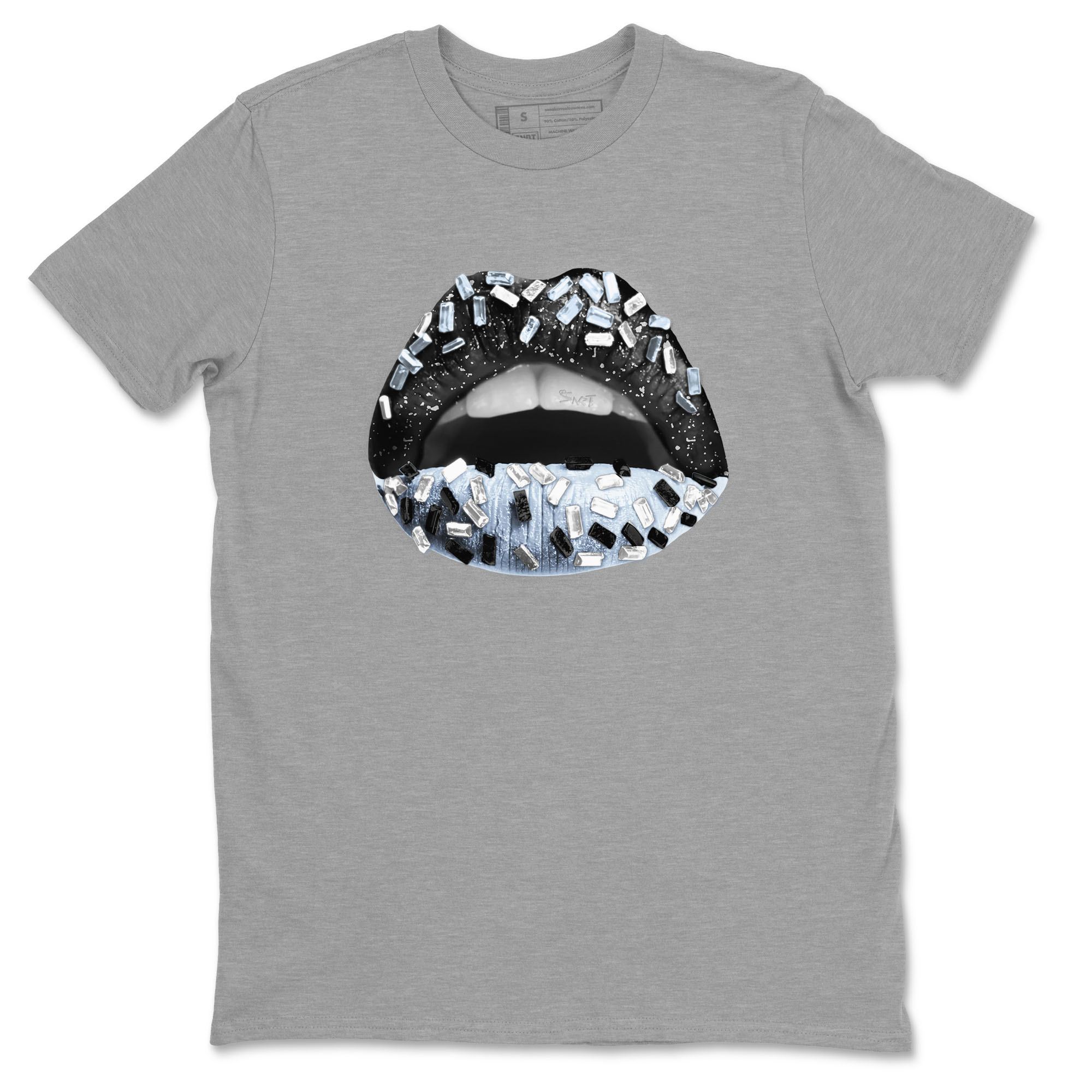 Lips Jewel snkmatch Tees - Air Jordan 6 White Black