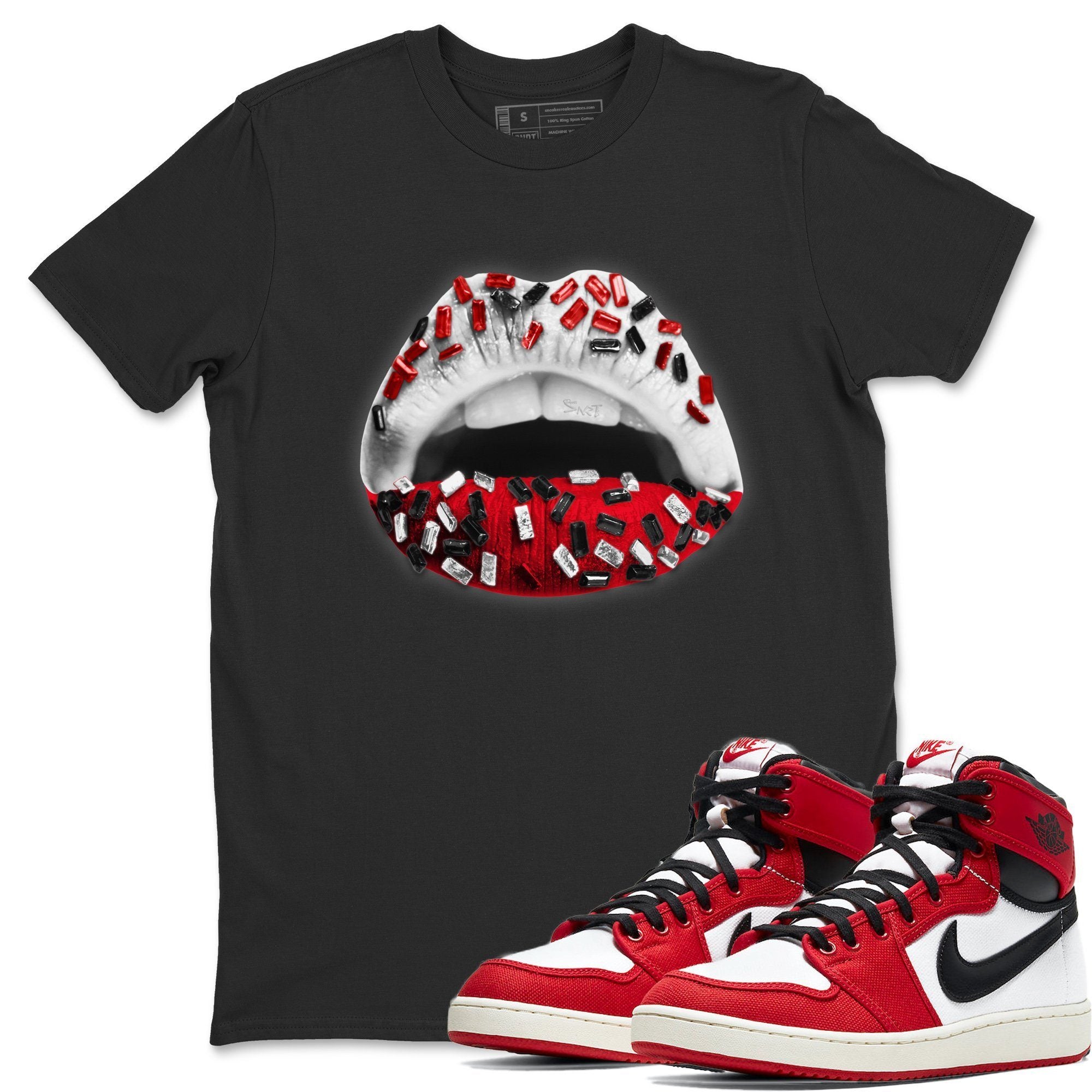 Lips Jewel Unisex Tops - Air Jordan 1 Chicago