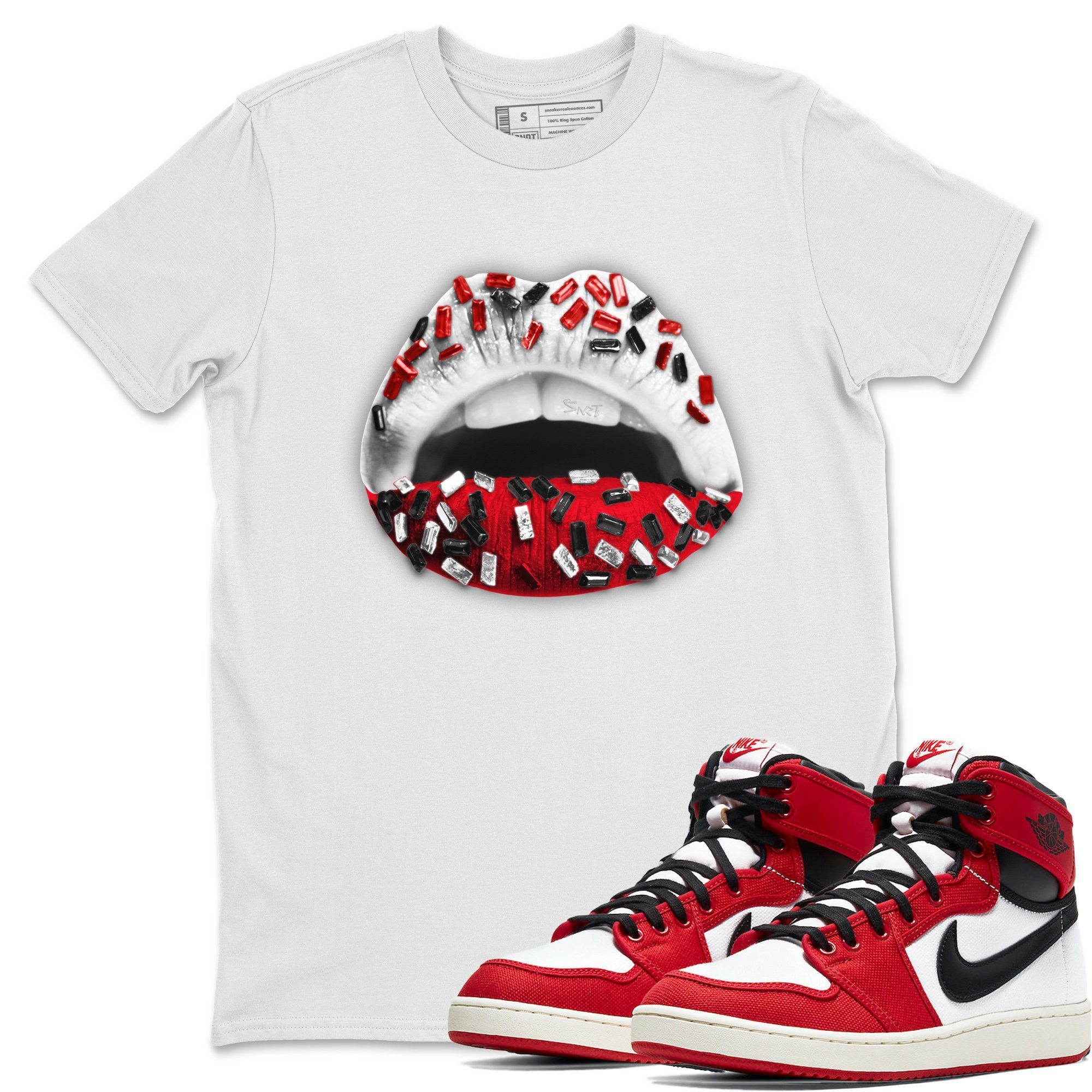 Lips Jewel Unisex Tops - Air Jordan 1 Chicago