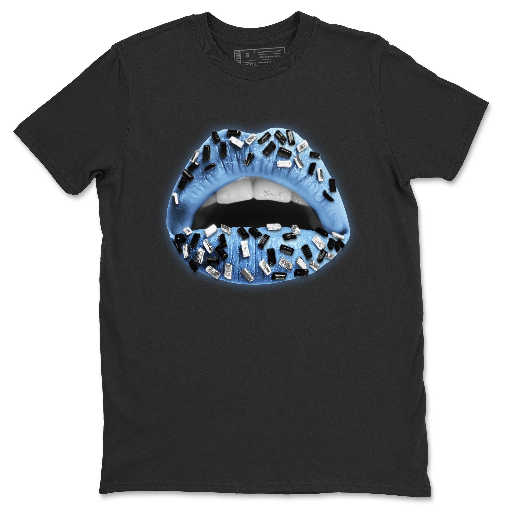 Lips Jewel Unisex Tops - Air Jordan 1 University Blue