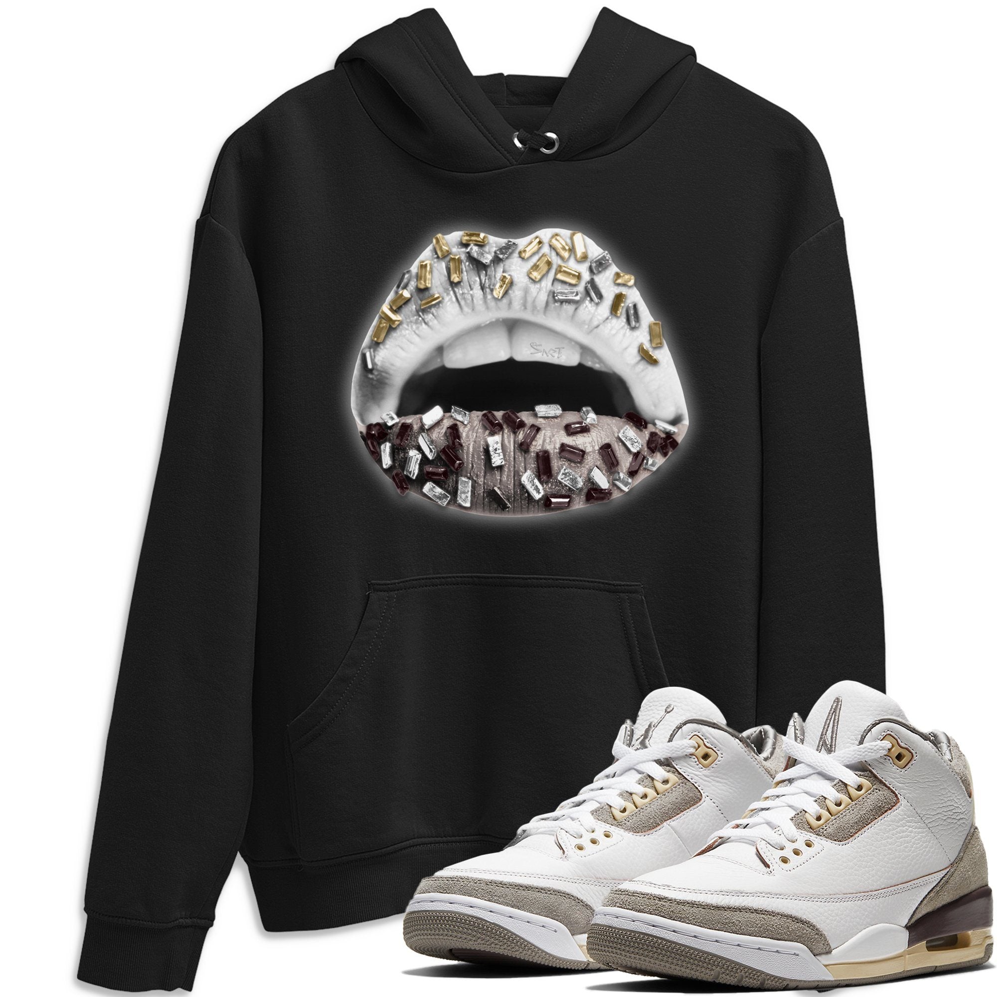 Lips Jewel Unisex Tops - Air Jordan 3 A Ma Maniere