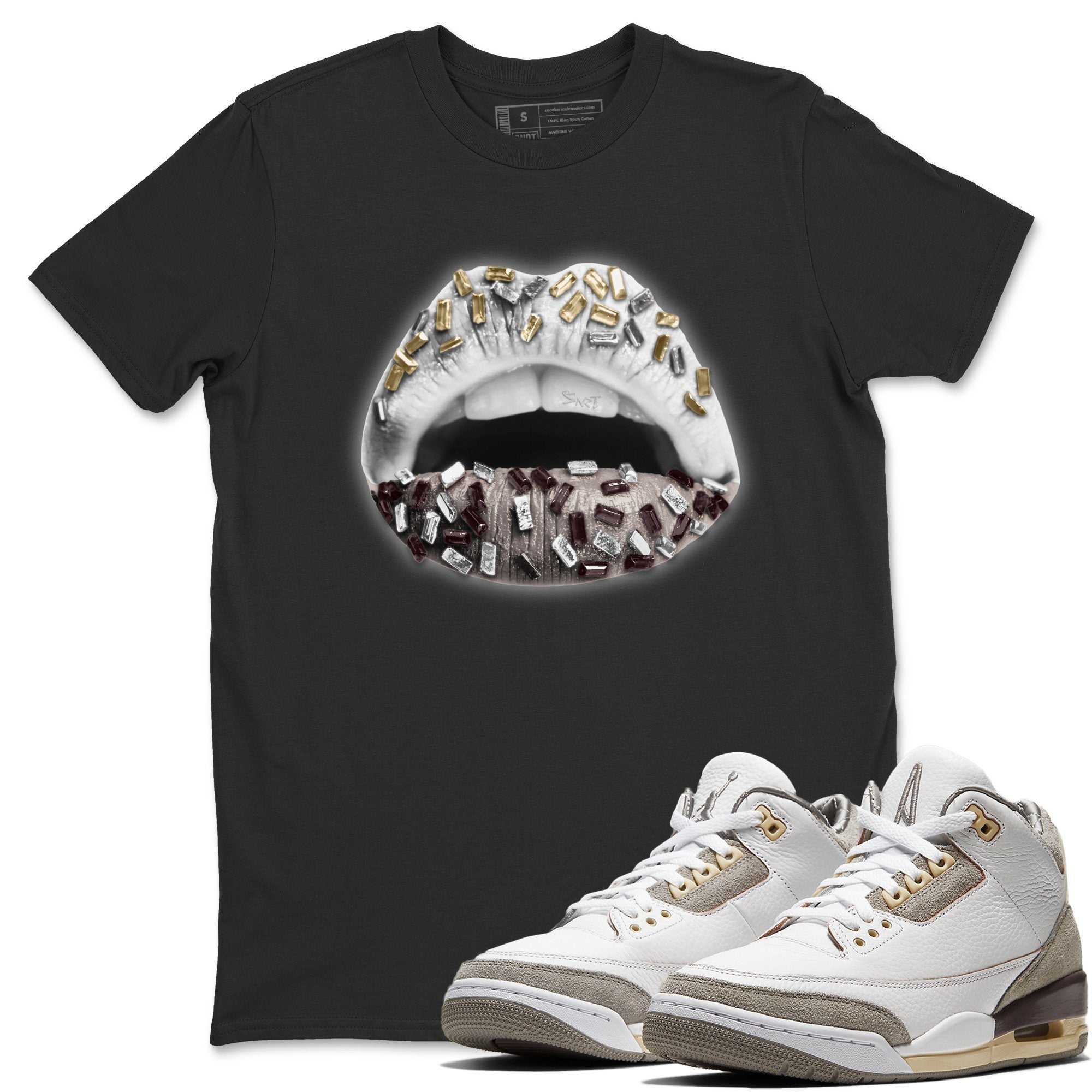 Lips Jewel Unisex Tops - Air Jordan 3 A Ma Maniere