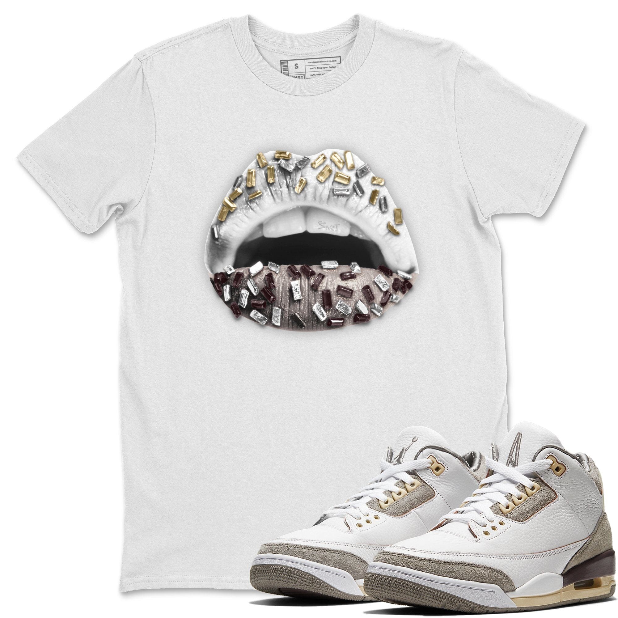 Lips Jewel Unisex Tops - Air Jordan 3 A Ma Maniere