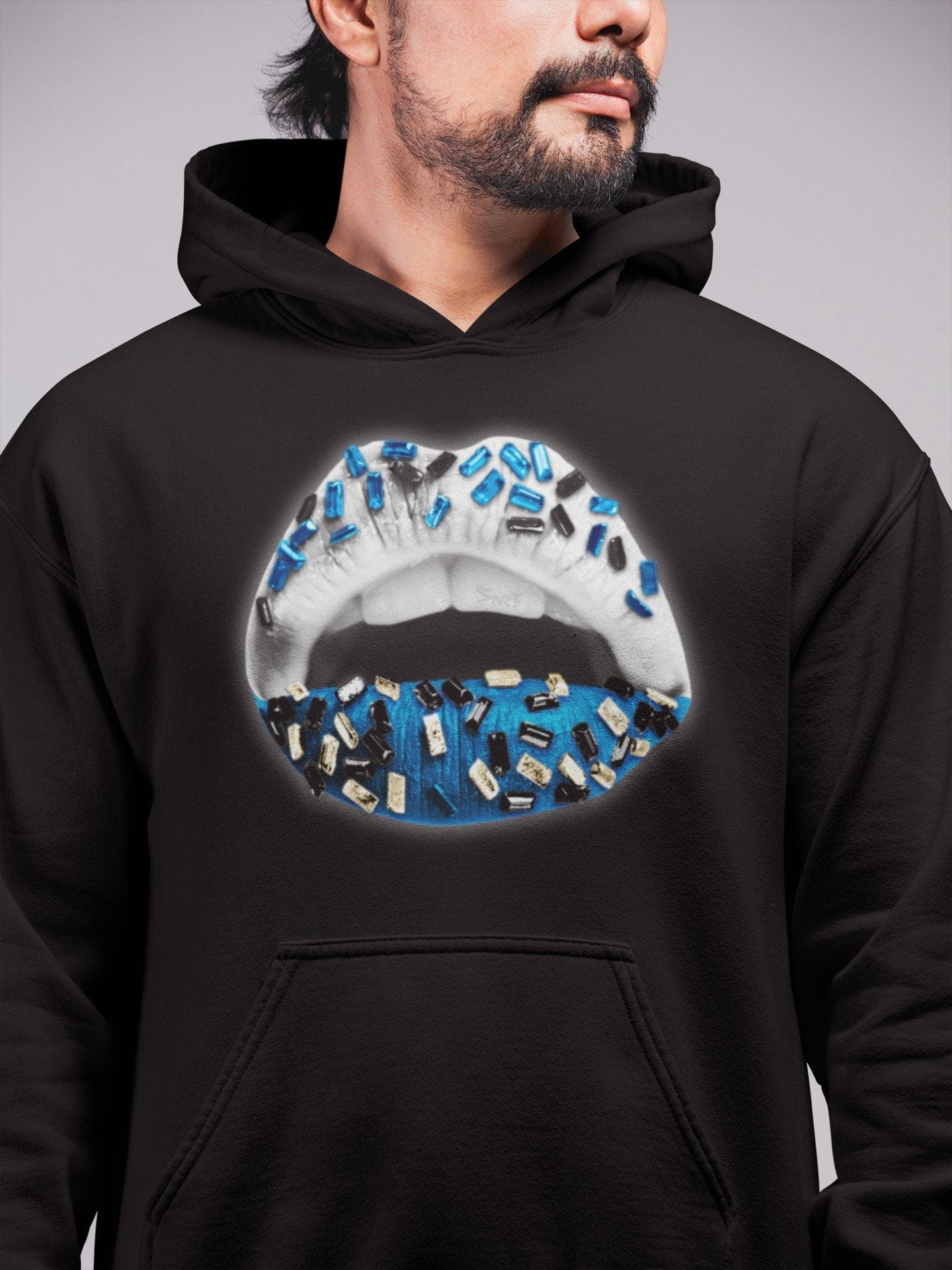 Lips Jewel Unisex Tops - Air Jordan 1 Travis Scott Fragment