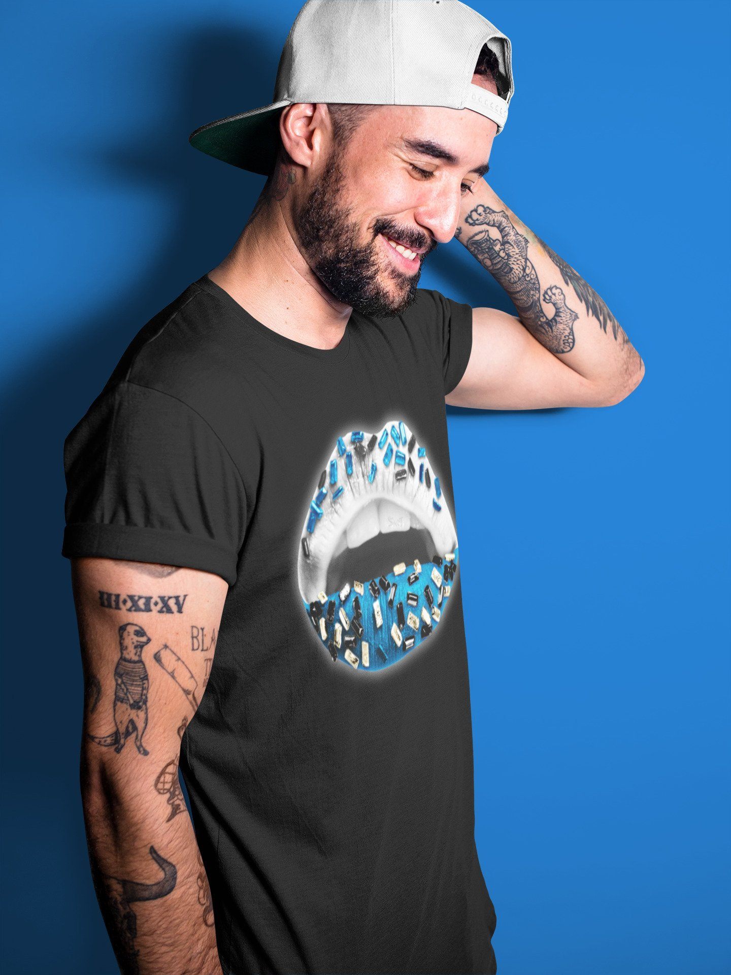 Lips Jewel Unisex Tops - Air Jordan 1 Travis Scott Fragment