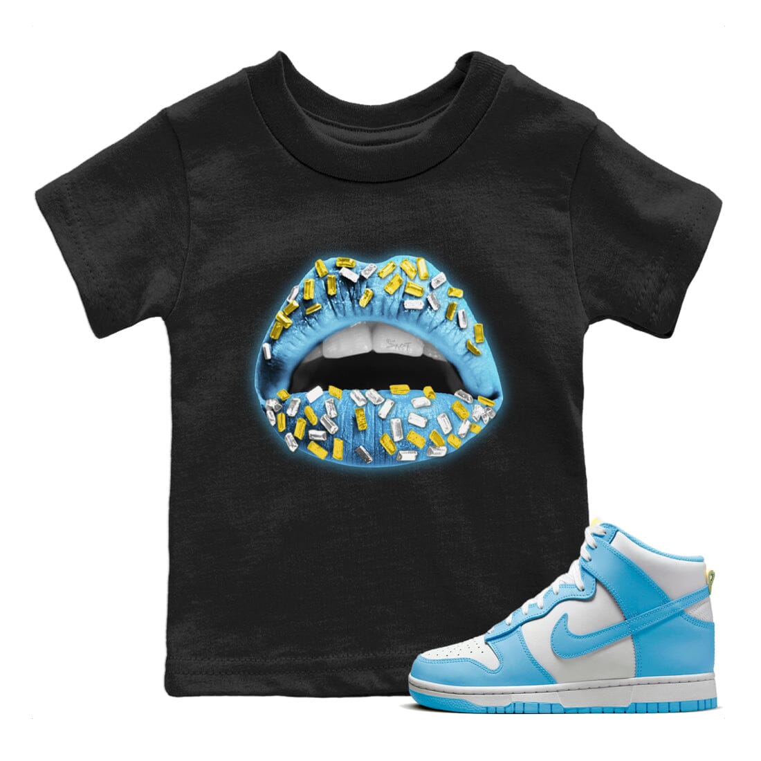 Lips Jewel Kids Tops - Dunk Blue Chill
