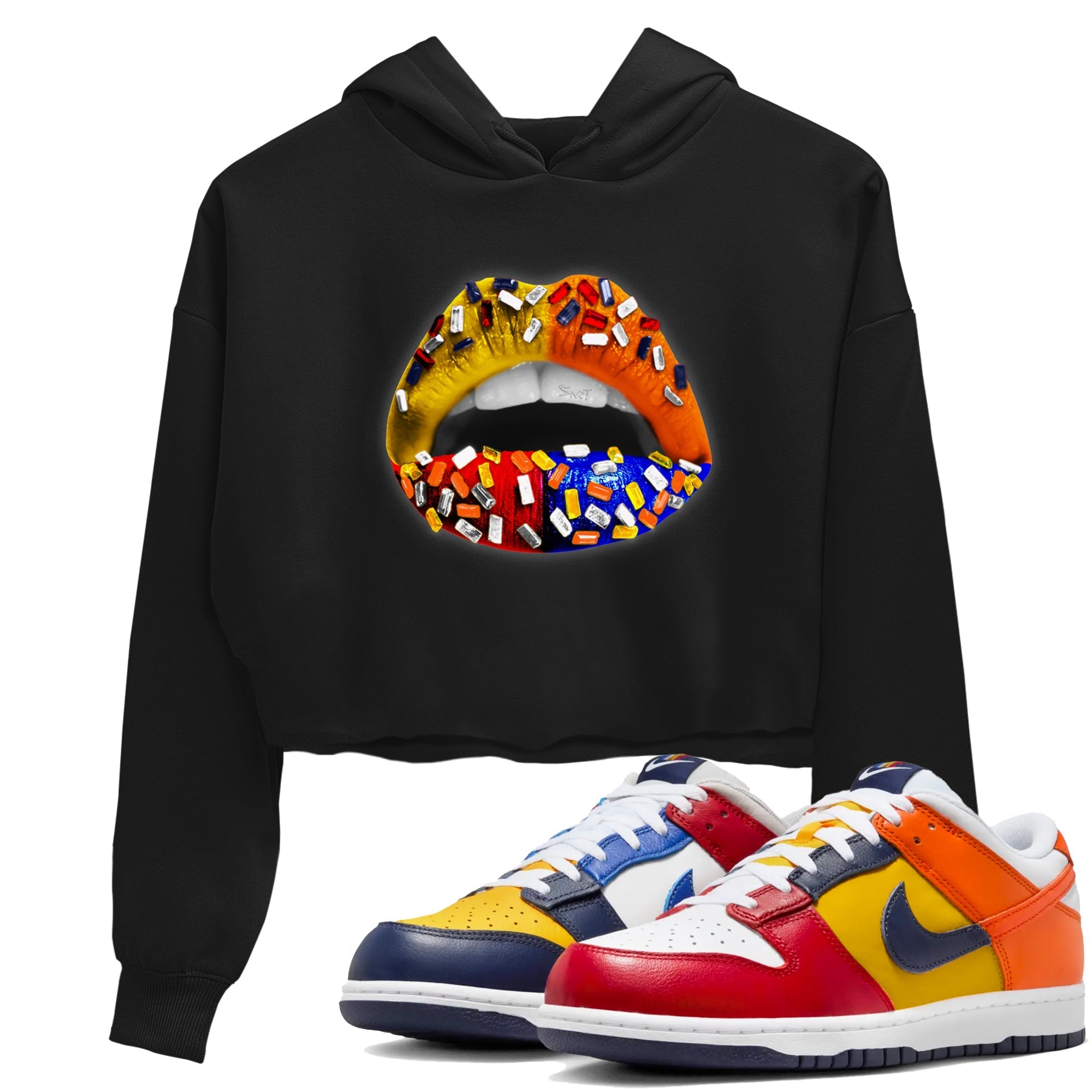 Lips Jewel snkmatch Women's Top - Dunk What The