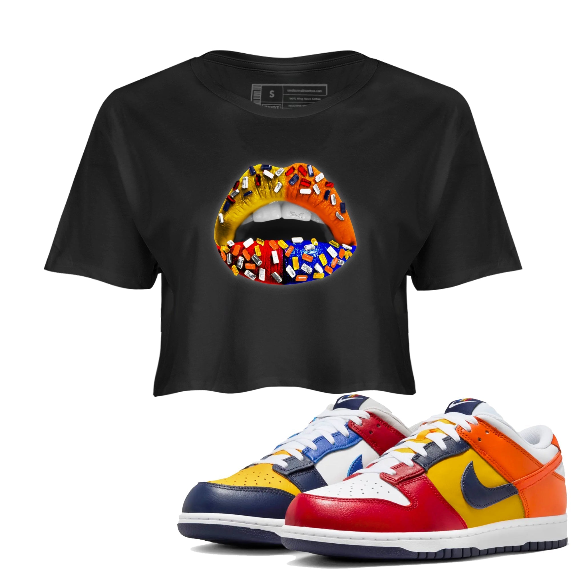 Lips Jewel snkmatch Women's Top - Dunk What The