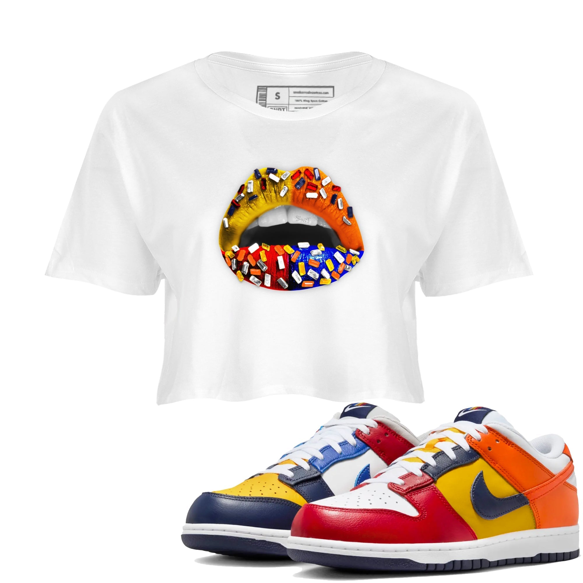 Lips Jewel snkmatch Women's Top - Dunk What The