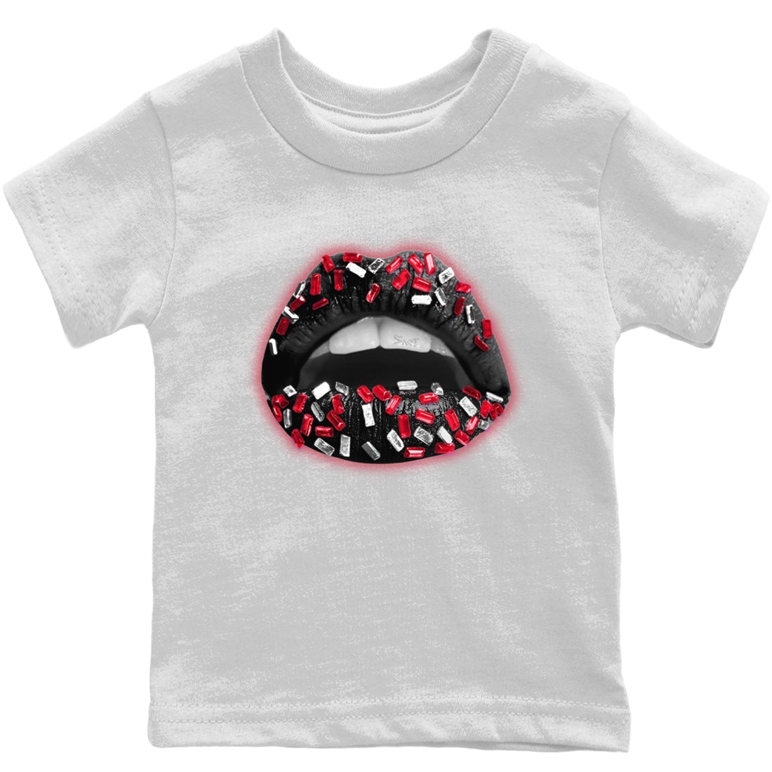 Lips Jewel Kids Tops - Air Jordan 1 Bred Patent