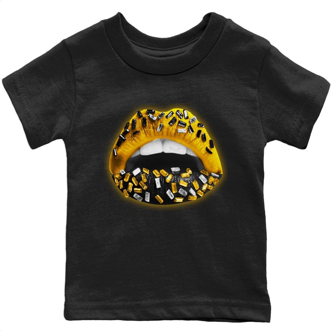 Lips Jewel Kids Tops - Air Jordan 1 Pollen