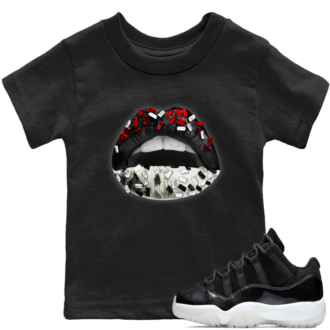 Lips Jewel Kids Tops - Air Jordan 11 72-10