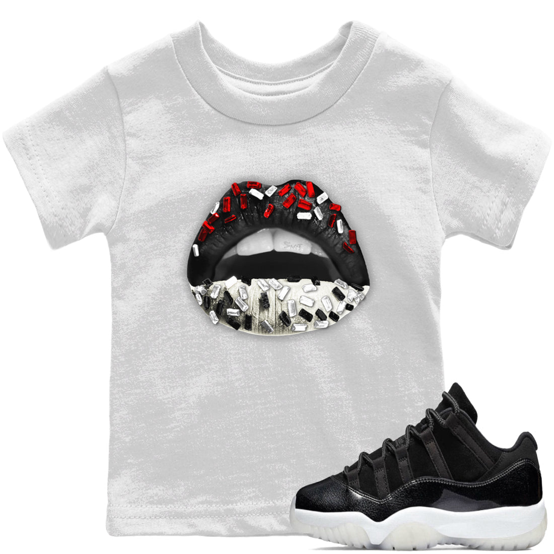 Lips Jewel Kids Tops - Air Jordan 11 72-10